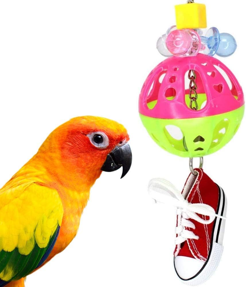 Bonka Bird Toys 811 Jangle Sneaker Bird Toy Parrot cage
