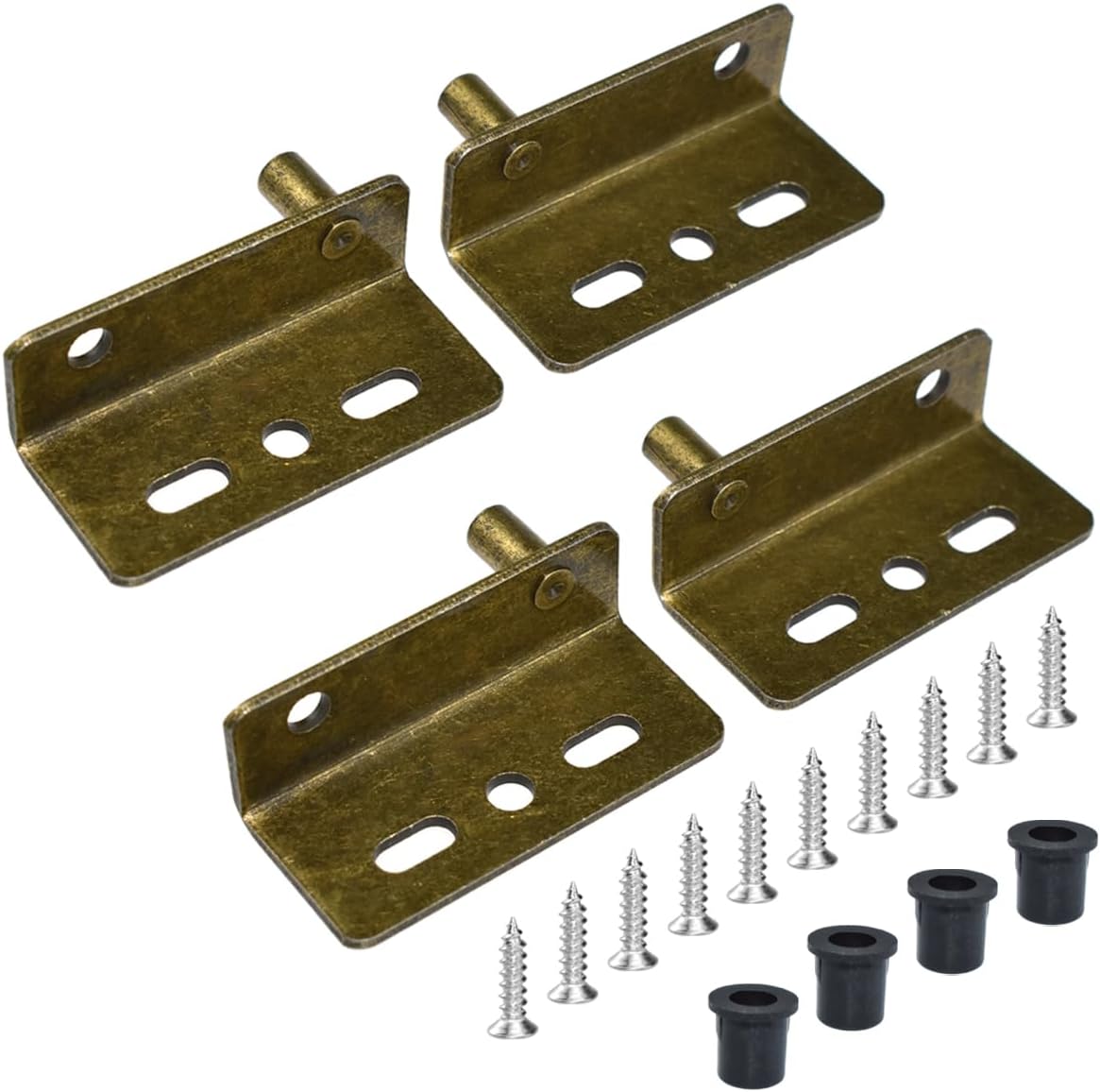 Aifeier ET 2 Sets Pivot Hinges Bronze Heavy Duty Concealed Shaft Door Hinges with Bushing for
