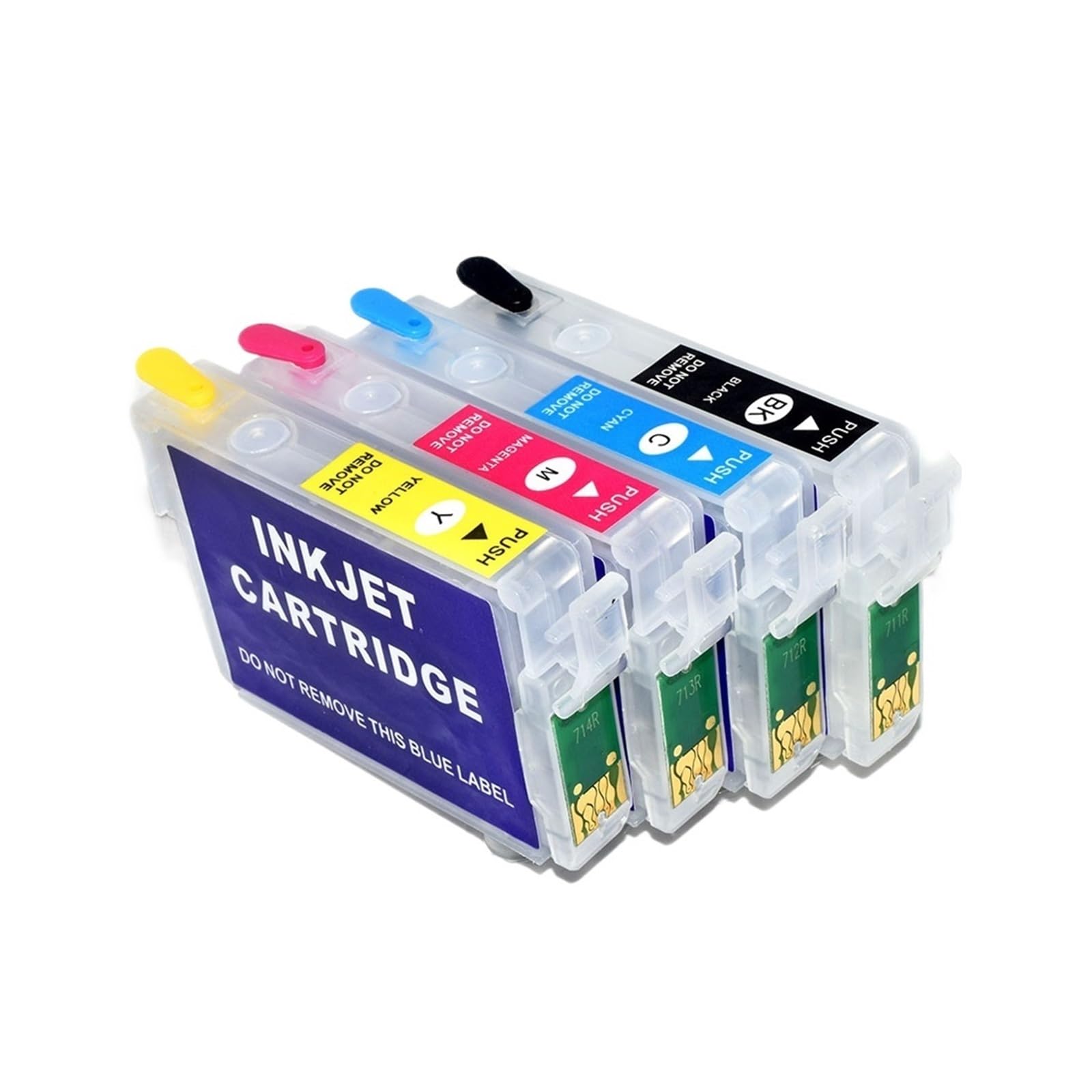 Compatibile con Epson SX210 SX200 T0711 Ink Cartridge | Cartuccia ricaricabile Europa da 4 pezzi con chip ARC SX209 SX115 SX110 SX105 SX100