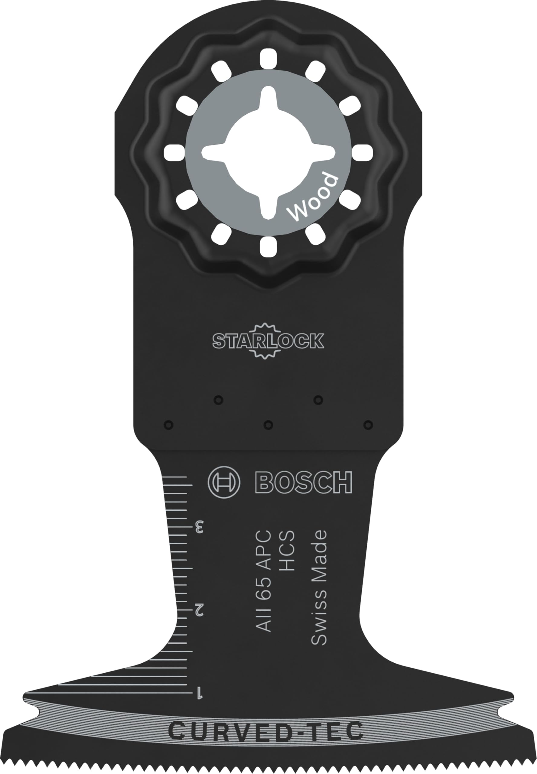 Bosch 10x Hoja de corte de inmersión AII 65 APC (para Madera blanda, Anchura 65 mm, Professional Accesorios Multiherramienta)