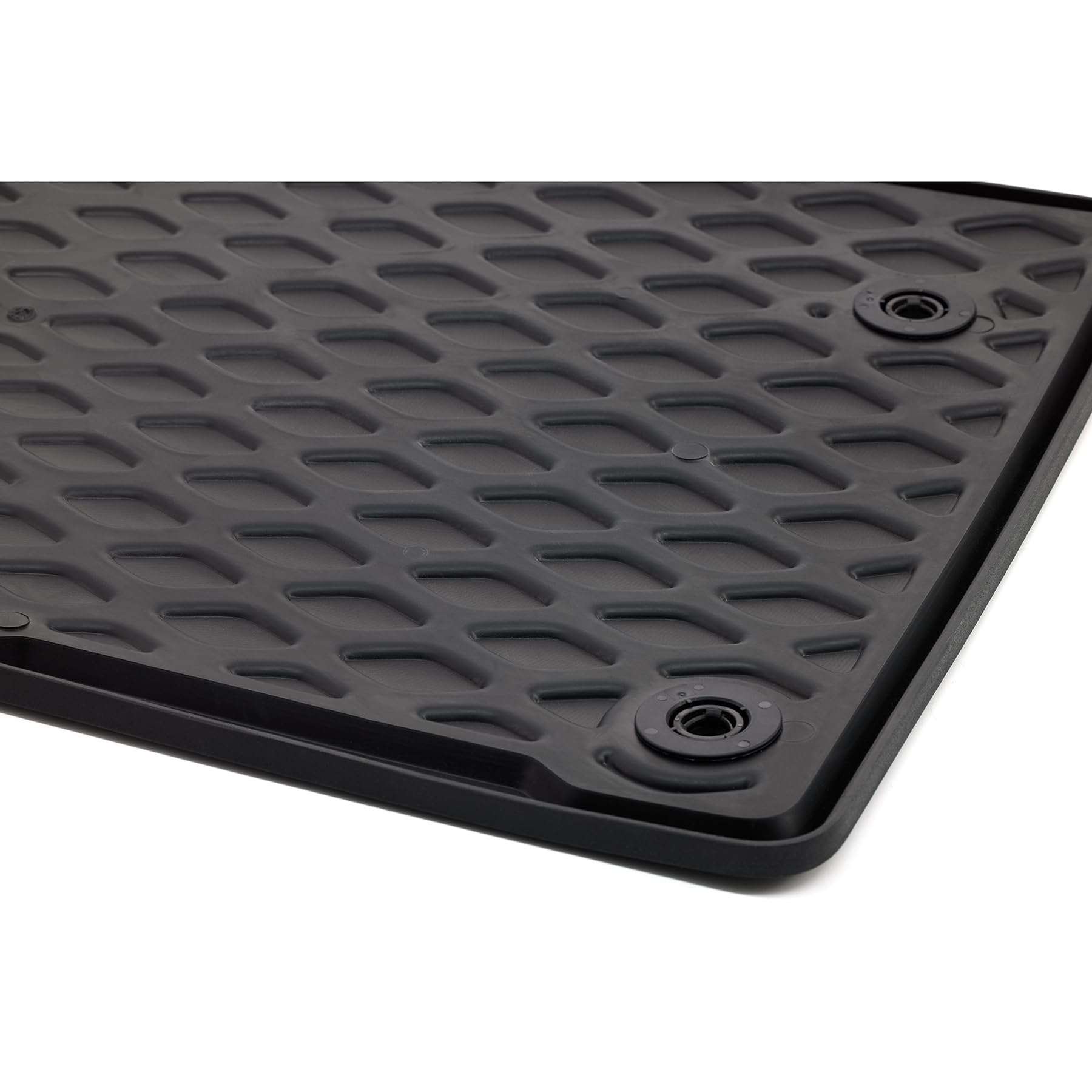 Volkswagen Tapis de Sol Premium Tout-Temps, Caoutchouc, Compatible T7 Transporter, 2 Pièces, Titanschwarz, Position Avant