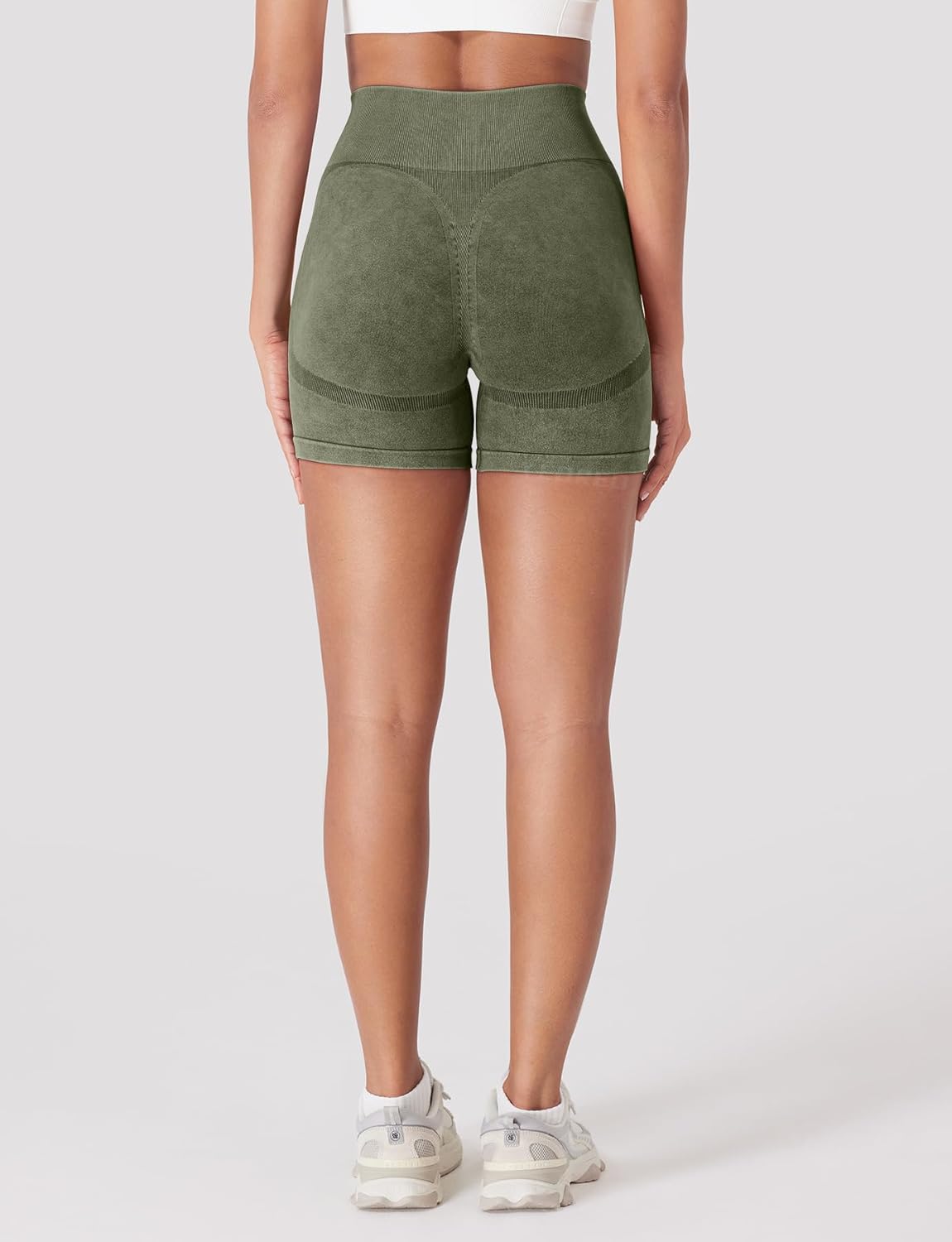 EMMEL REFINES＞EM ハイウエスト ルーズ フレアデニム パンツ YEOREO レディース ワークアウト バイカーショーツ インパクト 4.5インチ フェイクデニム フロントシームなし ミッドウエス