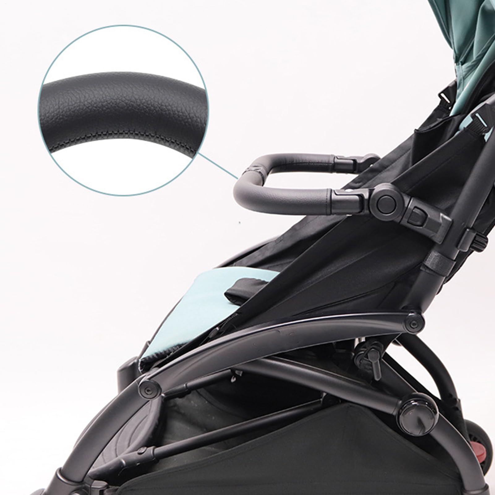 Stoßstange für Kinderwagen, Stoßstange für Kinderwagen, Armlehne, Griff, verstellbarer Winkel | Lenkerstange für Armlehne für Kinderwagen, Zubehör für