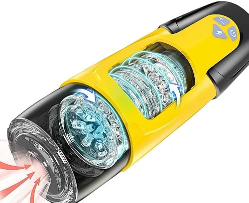 WALLER PAA Masturbadores Masculinos Manos Libres Automático Taza Giratoria Empujando Stroker Hombres Juguete Sexual