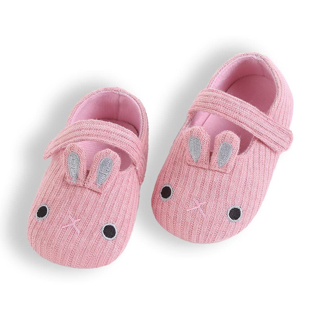 Sekantrol Infant Baby Girls Princess Mary Jane Flats,Toddler Soft Sole Non-Slip Dress Shoes (C03 Pink, 12_Months)