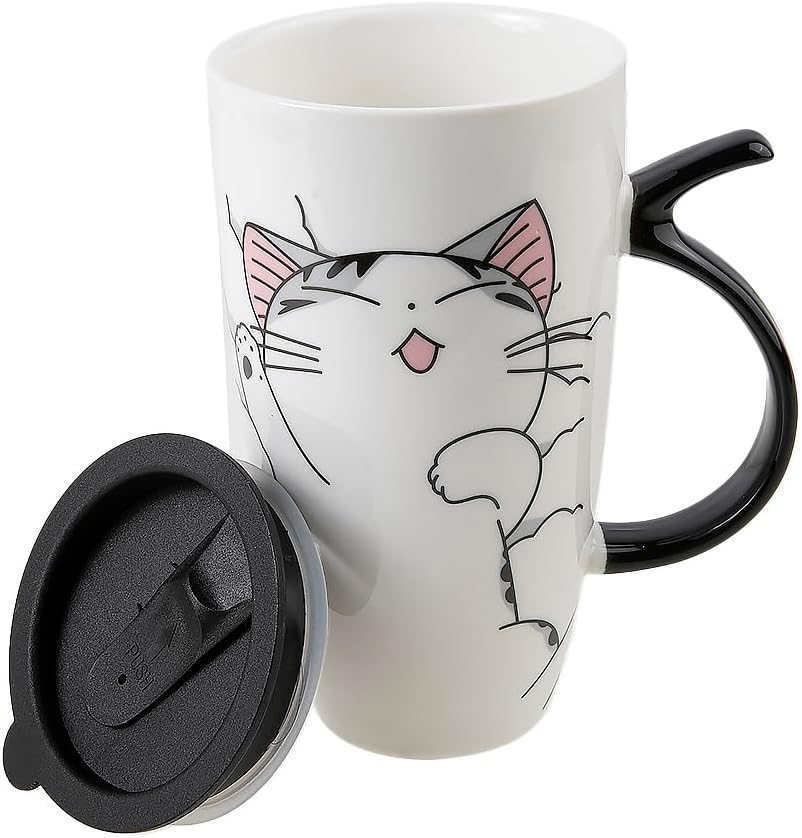 lachineuse Giant Cute CAT Mug - Kawaii Cat Design - 600ml