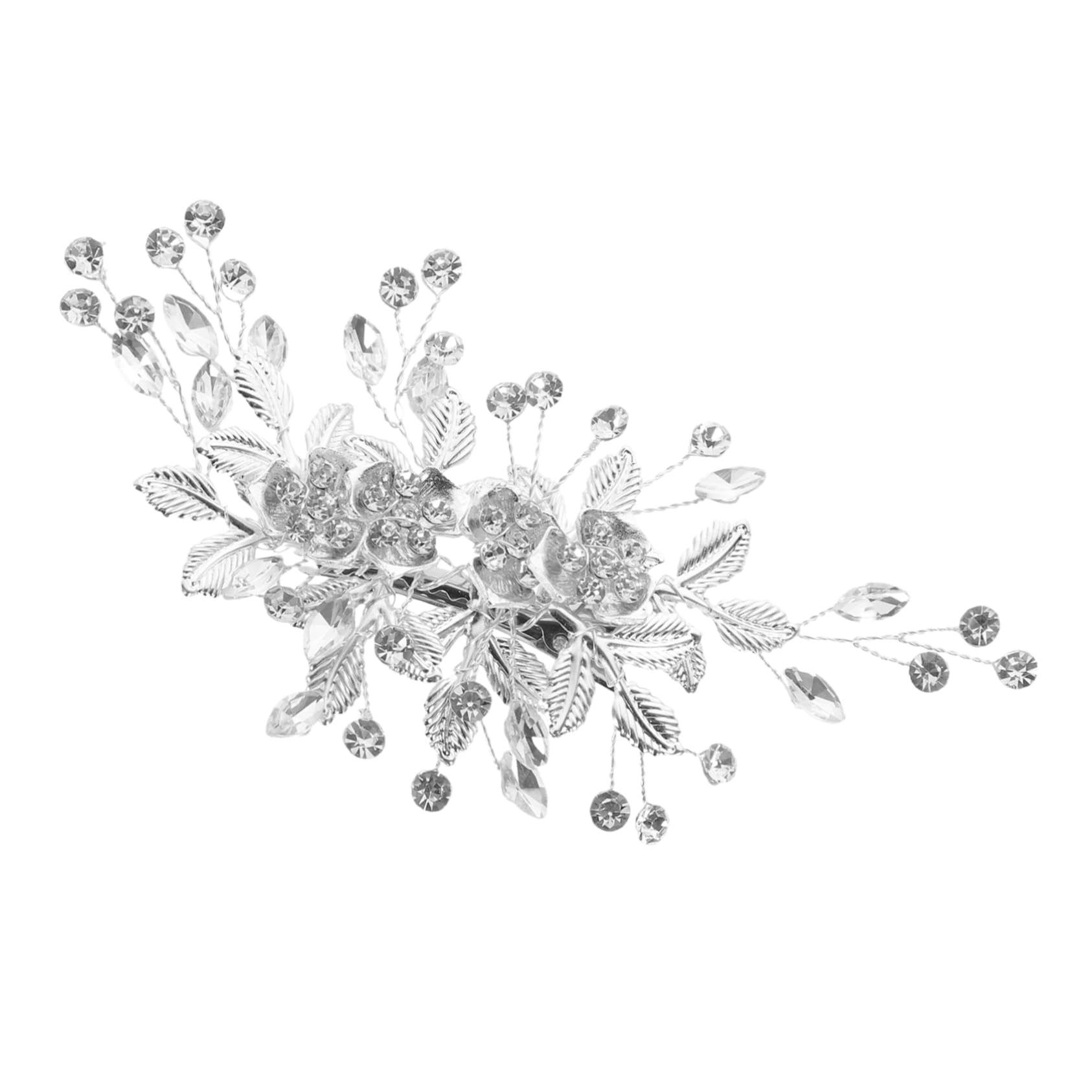 VICASKY 4 Pezzi Fermaglio Sposa con Luminosi Accessorio Matrimonio per Cerimonia e Damigelle Clip per Bride To Be e Addio Nubilato