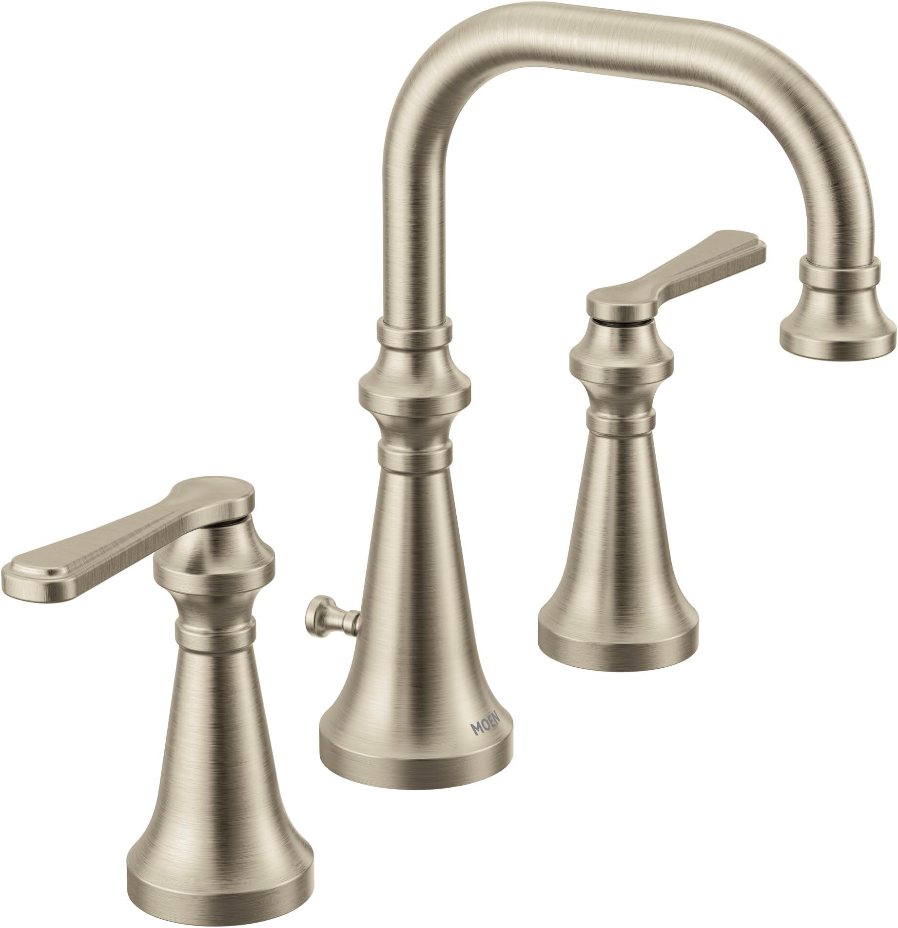 Moen TS44102BN コリネット トラディショナル 2広範囲ハイアーク バスルーム蛇口 レバーハンドル付き バルブが必要 ブラッシュドニッケル