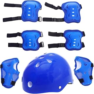 STAHAD 1 Conjunto De Joelheiras De Skate Para Crianças Para Equipamento De Bicicleta Para Crianças Capacete De Skate Para Crianças Joelheiras Para Skate Equipamento De Proteção Para
