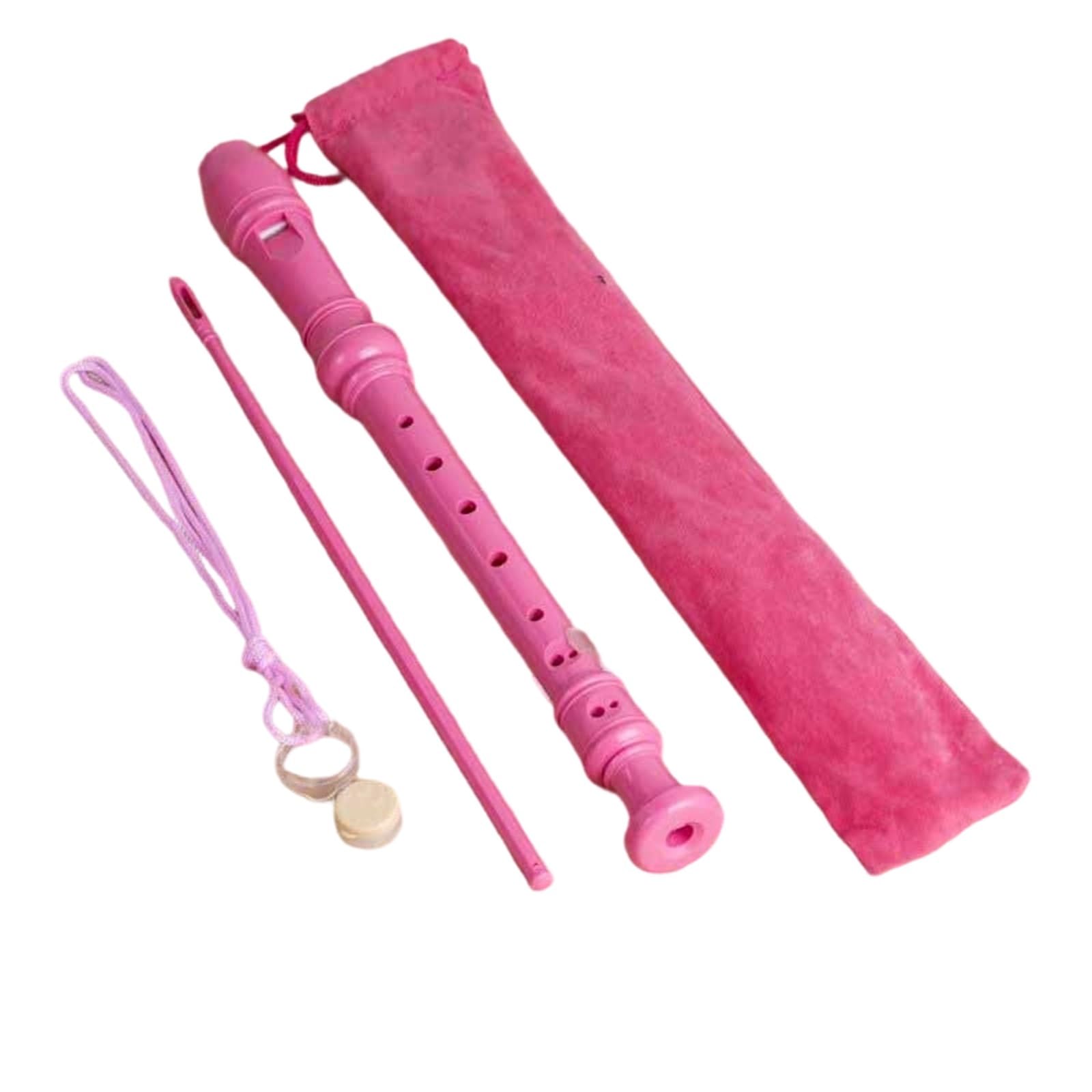 Flet Prosty Dla Początkujących 8 Otworowy Flet Prosty Sopranowy Typu C Instrument Dla Początkujących(Pink B)