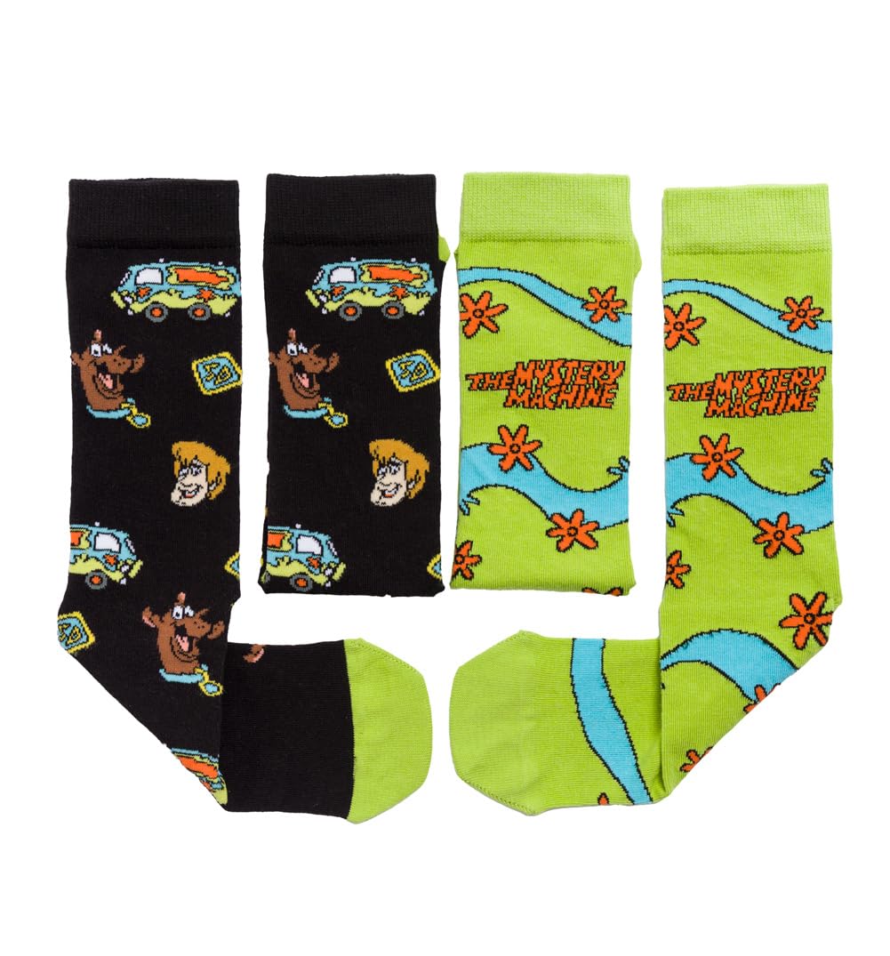 TruffleShuffle Scooby Doo Mystery Machine 2pk Socks