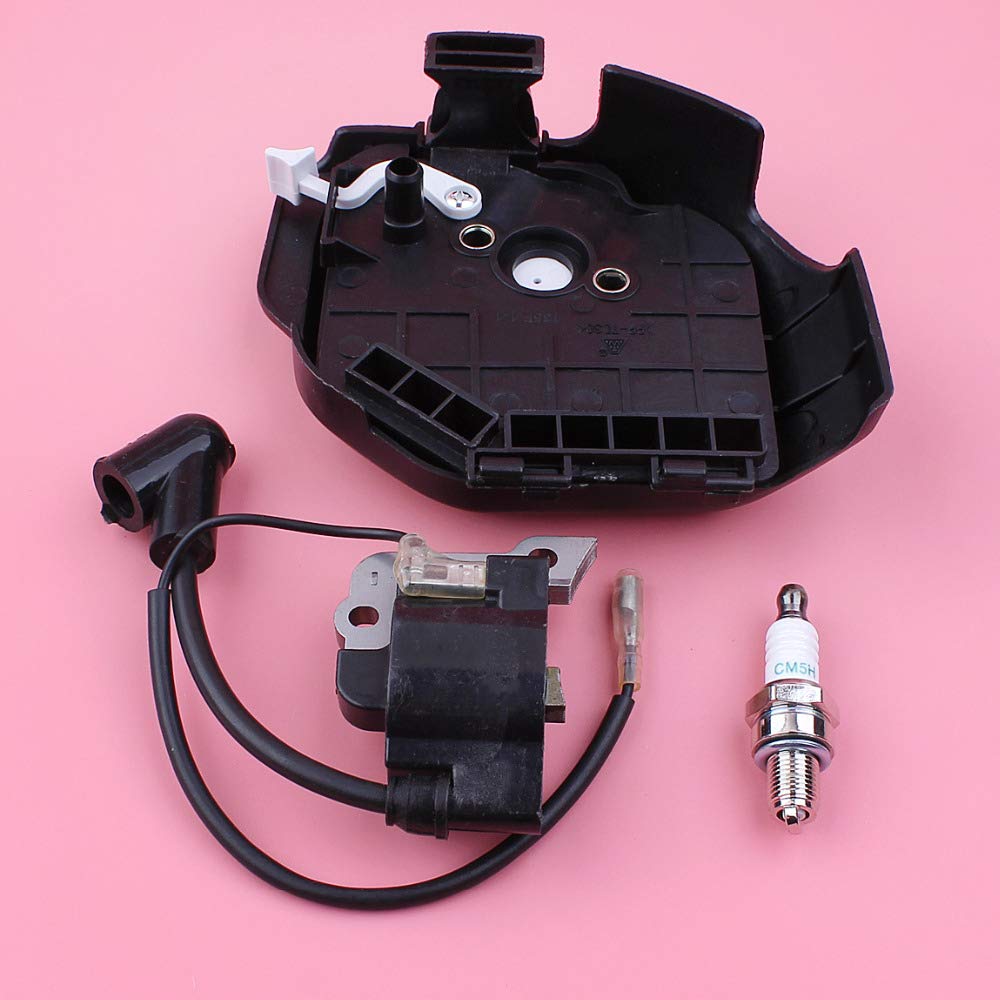 Cubierta de Filtro de Aire, Kit de bujías de Bobina de Encendido for cortacésped Hond GX25 GX 25, Pieza de Repuesto de Motor