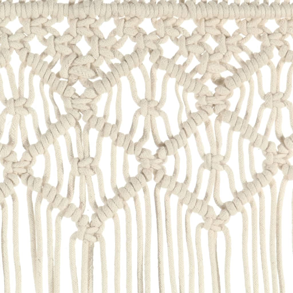 vidaXL Rideau en macramé 140x240 cm Coton