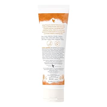 Forever Aloe Propolis Cream (74% Aloe Vera) for Dry and Irritated Skin for Nourishing Support for Eczema Tube (1 x 113 g)