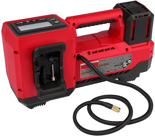 Miniatura 4 de Inflador de neumáticos para Milwaukee 18V M18 Inalámbrico Compacto Manguera a bordo y almacenamiento de boquillas 2848-20 Inflador de neumáticos de