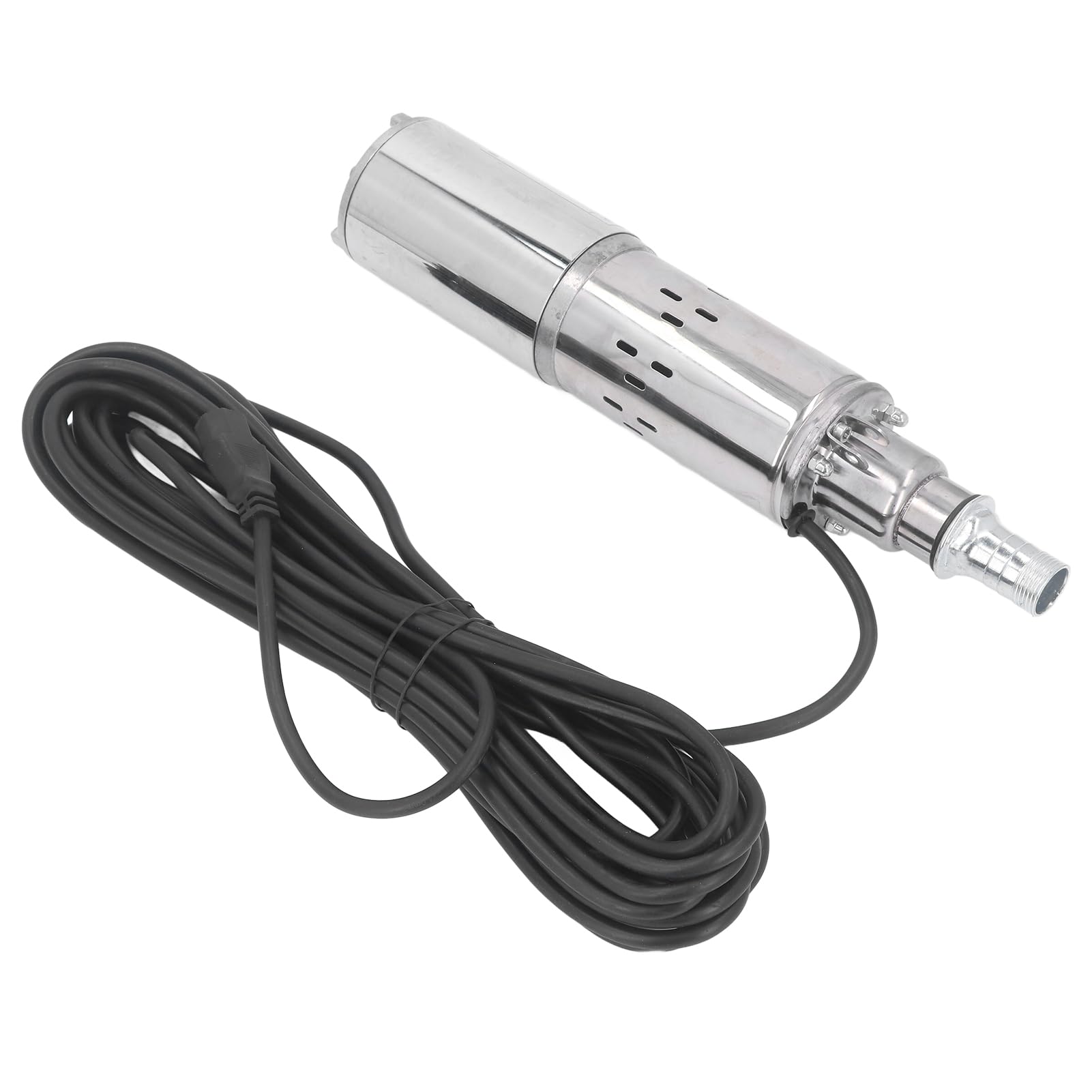 Garosa Bomba de Tornillo CC Bomba Sumergible Solar de Pozo Profundo de Acero Inoxidable 48 V 60 V 550 W 1,2 M3 H 45 M Cabezal Motor de Cobre para Riego Granja Jardín Riego