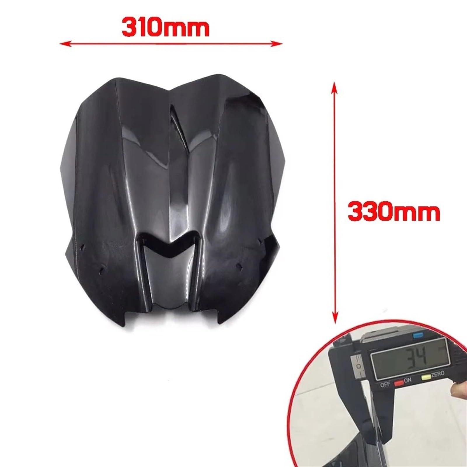 Deflektor motocykla Pasuje do YAMAHA Pasuje do MT-09 MT09 SP 2024 2025 Przednia szyba sportowa Deflektor szyby przedniej Akcesoria motocyklowe spojler przedłużający szyba przednia(Black)