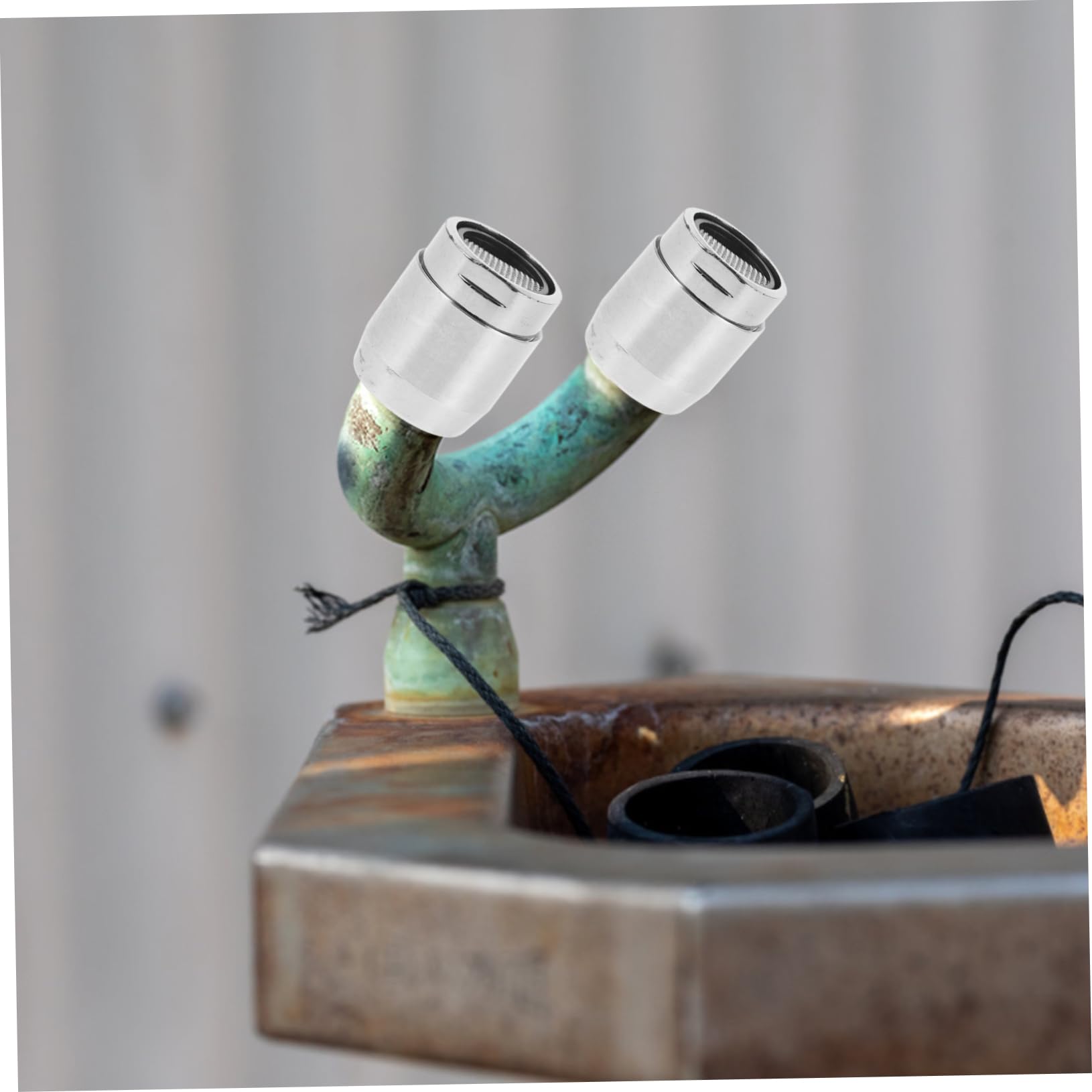 Homoyoyo Eye Rinse Nozzles Eye Wash Station Nozzle Unit Shower Station Stainless Steel