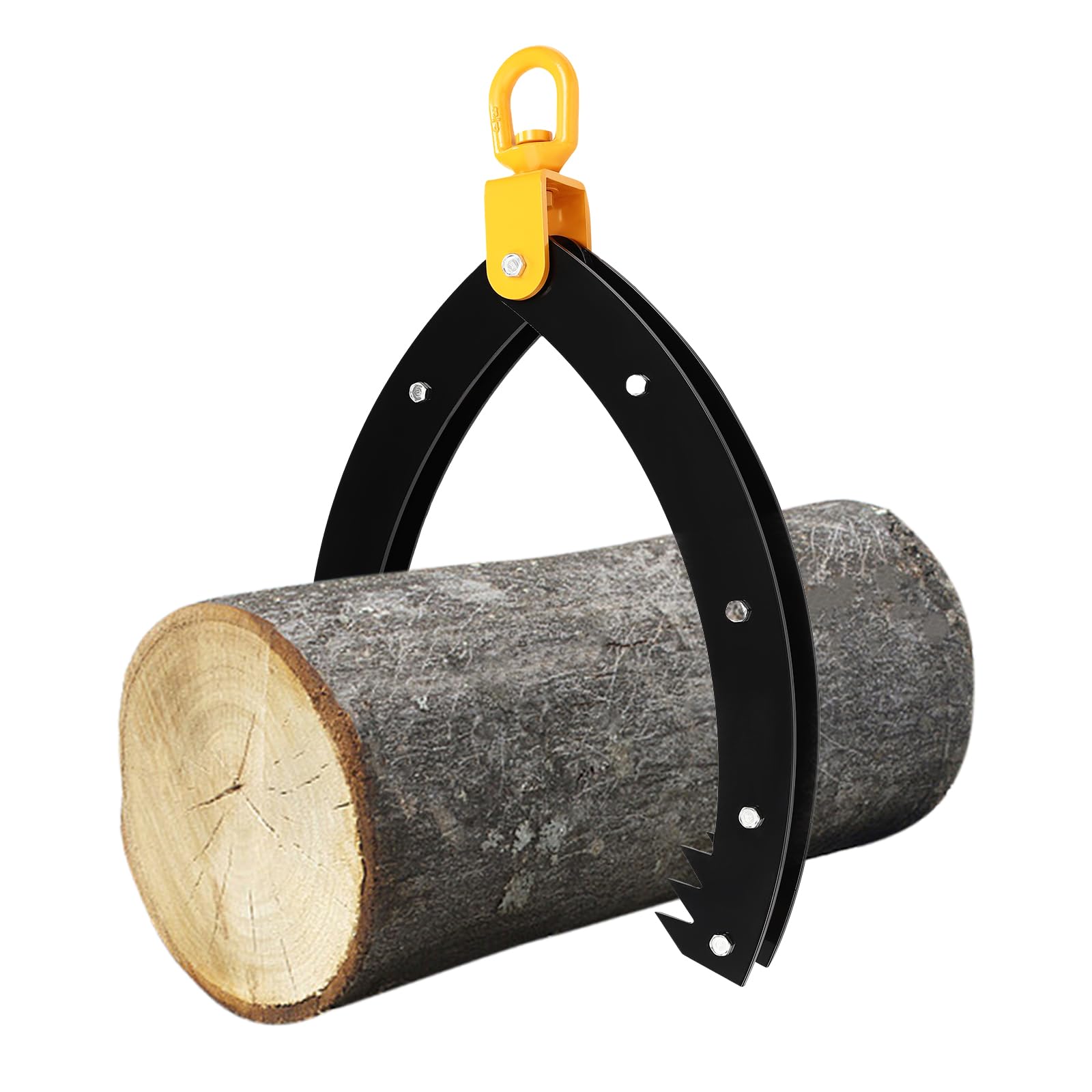 Pince forestière pour troncs d'arbres, capacité de charge 1000 kg, pince à bois, pince de levage pour remorquage de camions, VTT, tracteurs, skieurs, ouverture des mâchoires 0-76 cm