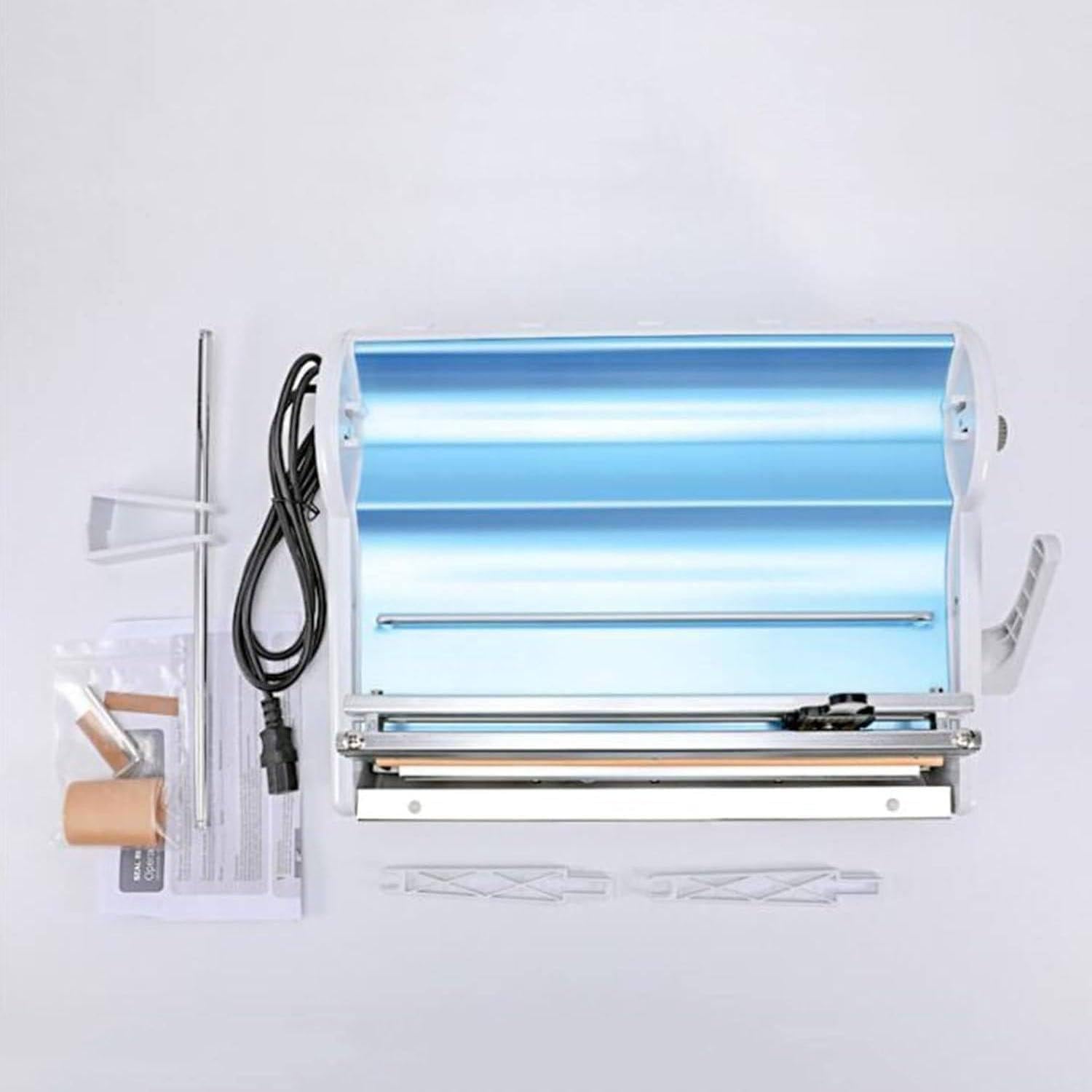 Máquina Envasado Bolsas Dental,Selladora Envases Médicos Automática 500w, 6 Niveles Temperatura Regulable,Ancho Máximo 250mm para Esterilización Paquetes Y Materiales Médicos