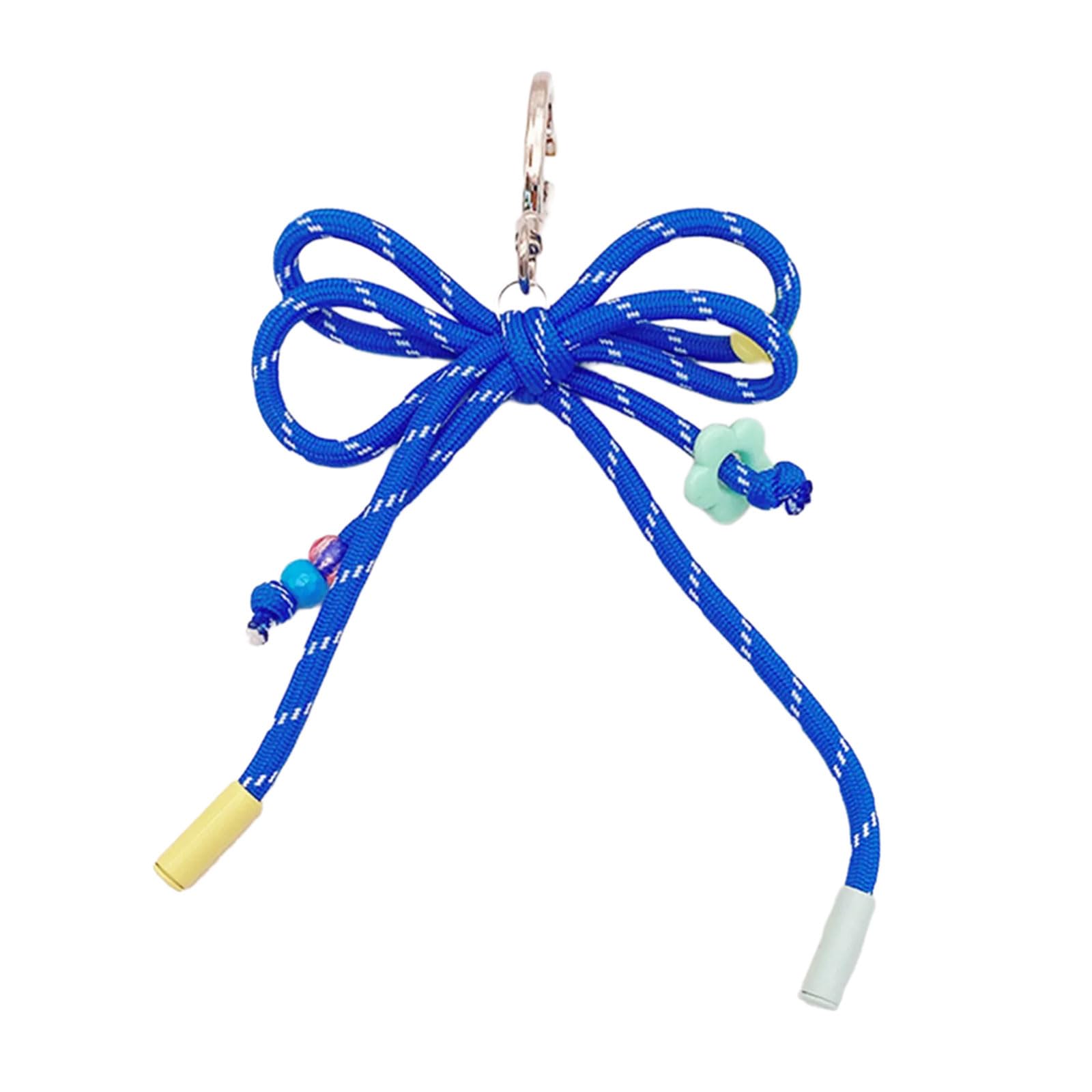 Maxtonser Colorful Nylon Braided Rope Keychain Comfortable Hand Feel Waterproof and Stain Resistant Craft Supplies Daily Use