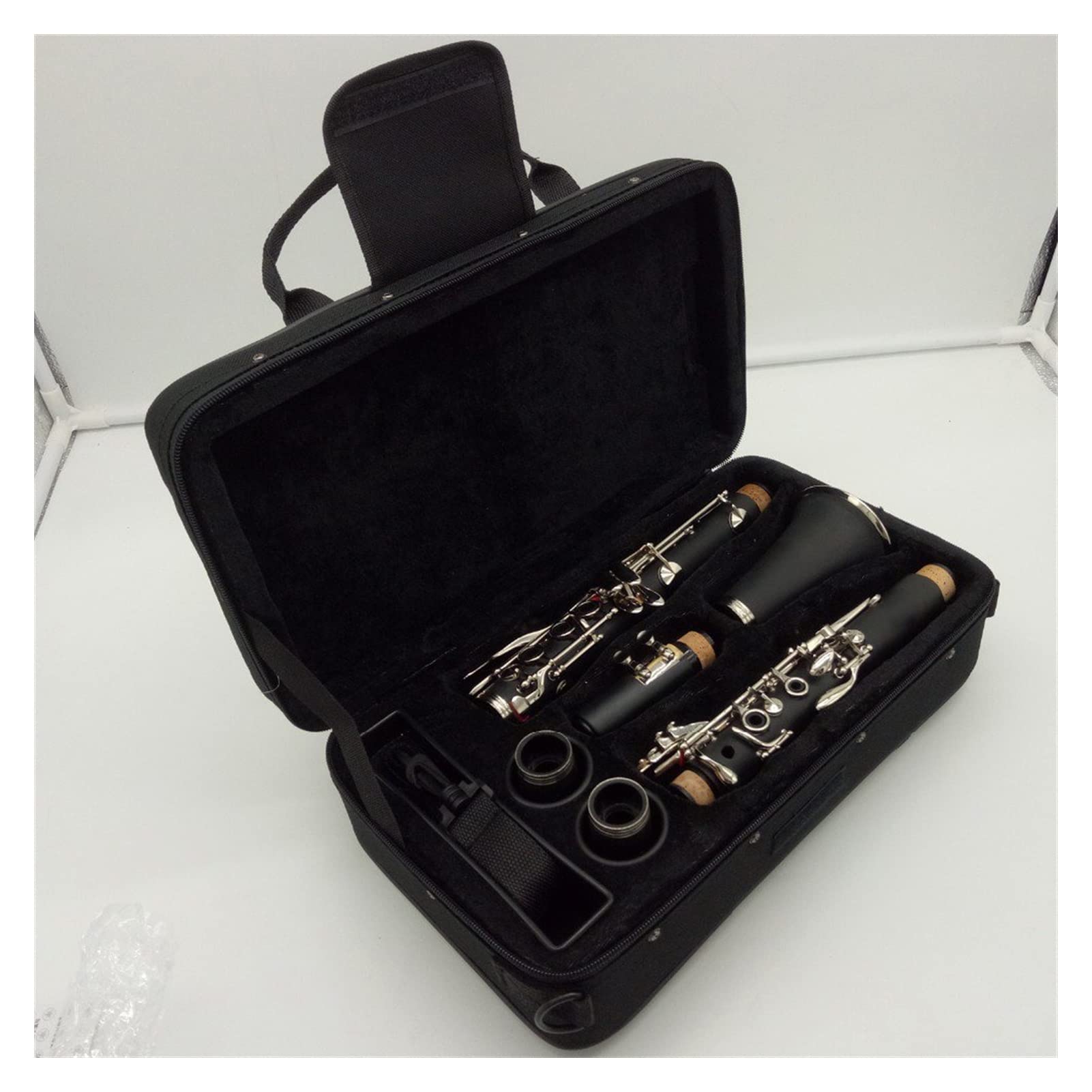 Clarinets BB Matte Abdominales Resina Bakelite Clarinet Boquilla 4C Incluida Caso + Reeds