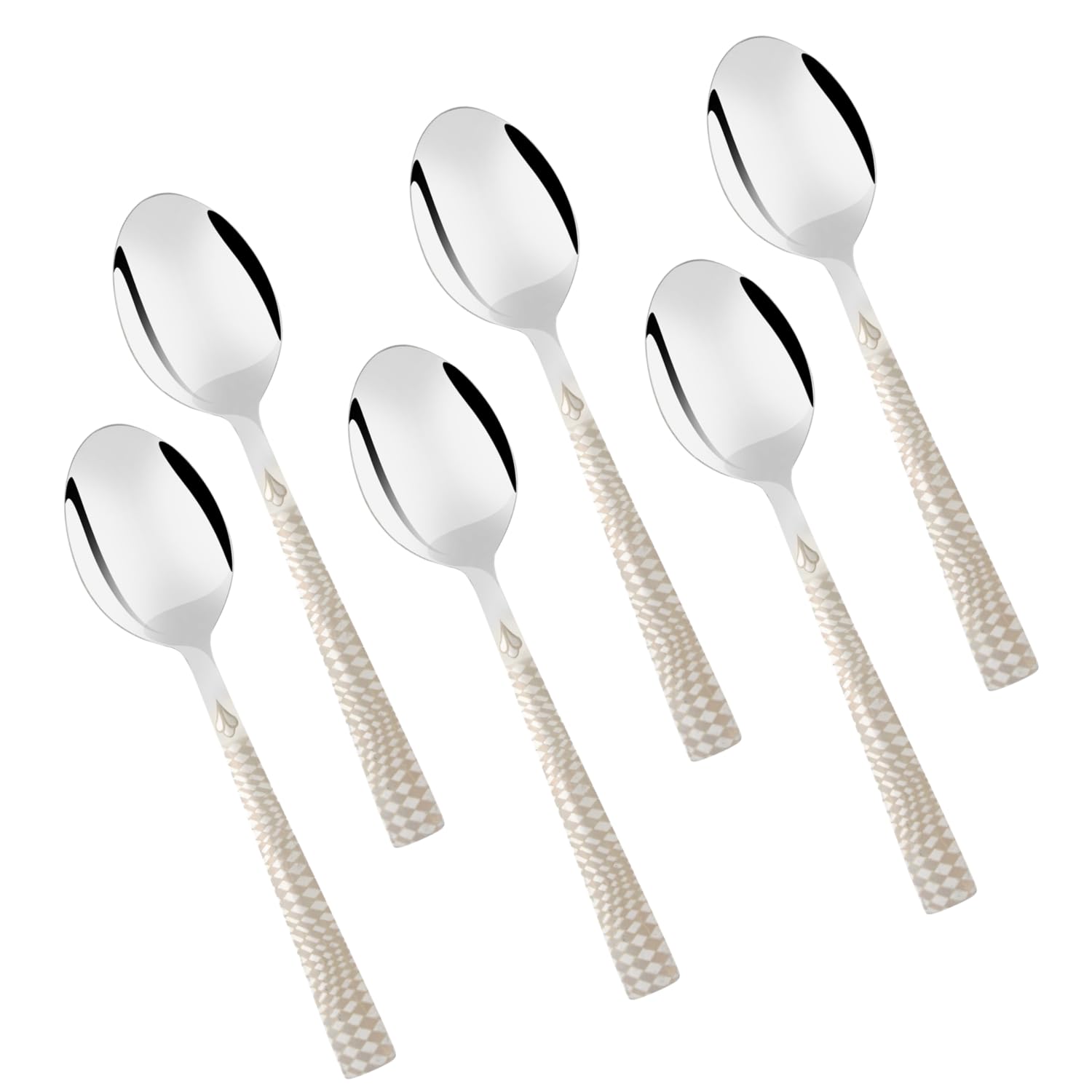Montavo by FNS Lush Premium Laser Design Stainless Steel Cutlery Baby Spoon Set Pack of 6 Spoons for Home, Dining and Kitchen (B0CDL26HMJ) Amazon Price History, Amazon Price Tracker