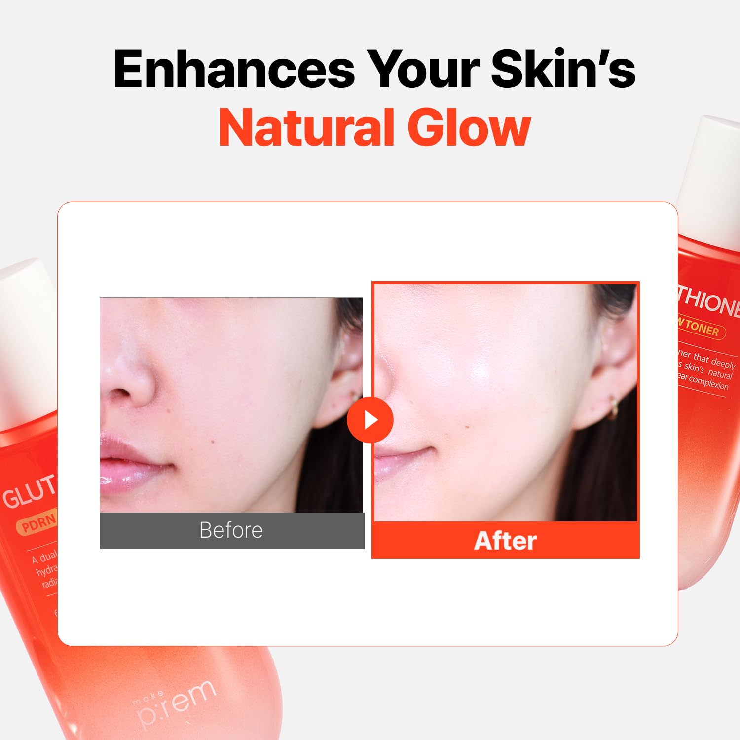 Amazon.com : Make P:REM Glutathione PDRN Glow Toner, Antioxidant Radiance  Booster with Dual Layer Moisture & Smoothing Formula for Sensitive Skin,  Korean Skin Care, 6.76 fl oz, 200ml : Beauty & Personal