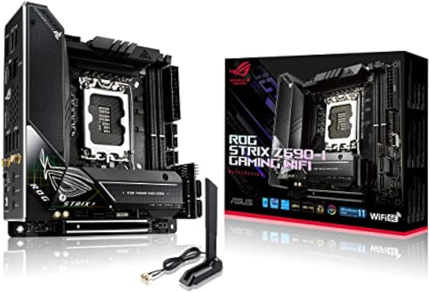 ASUS ROG STRIX Z690-I GAMING WIFI, LGA 1700, MITX, 64 GB DDR5, 2DIMM, PCIE5.0