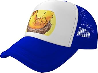 Baseball Cap for Women Men,Birds Nest Golden Chicken - Adjustable Baseball Hat Baseball Cap Trucker Hat - Black