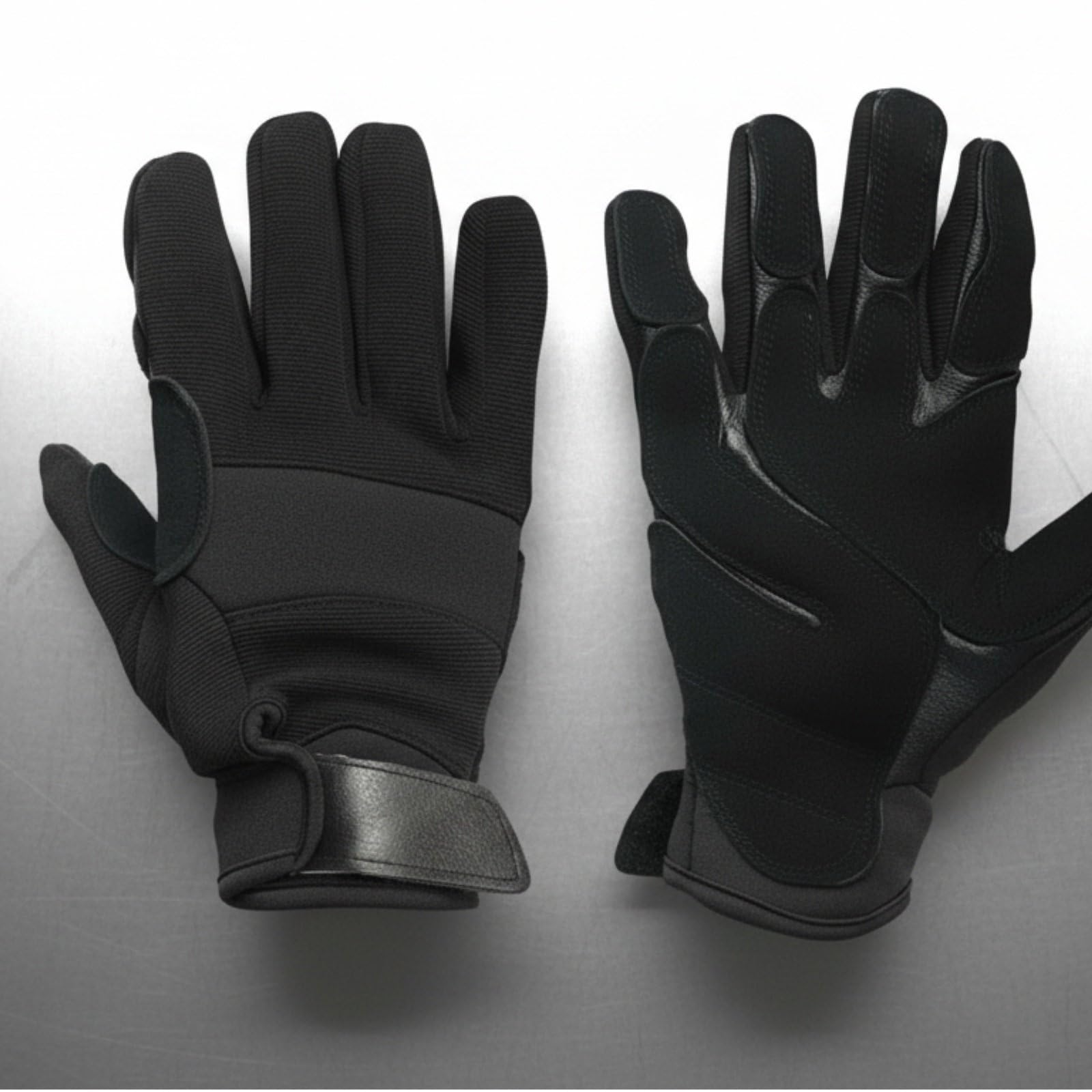 Guantes de de Trabajo de Cuerda de Protección de Escalada con Palma de PU Doble y Costuras Resistentes para Mayor