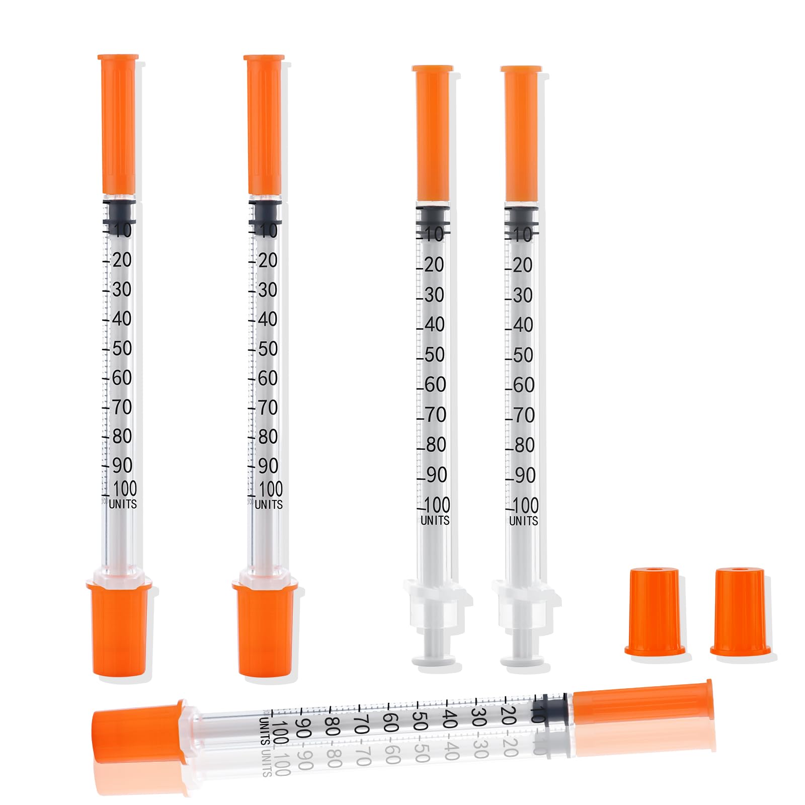 100 Pack 1ml Disposable Syringe, 31G 1cc 1/4 Inch (6mm) Lab Supplies Syringes, Individually Wrapped — Amazon image 14