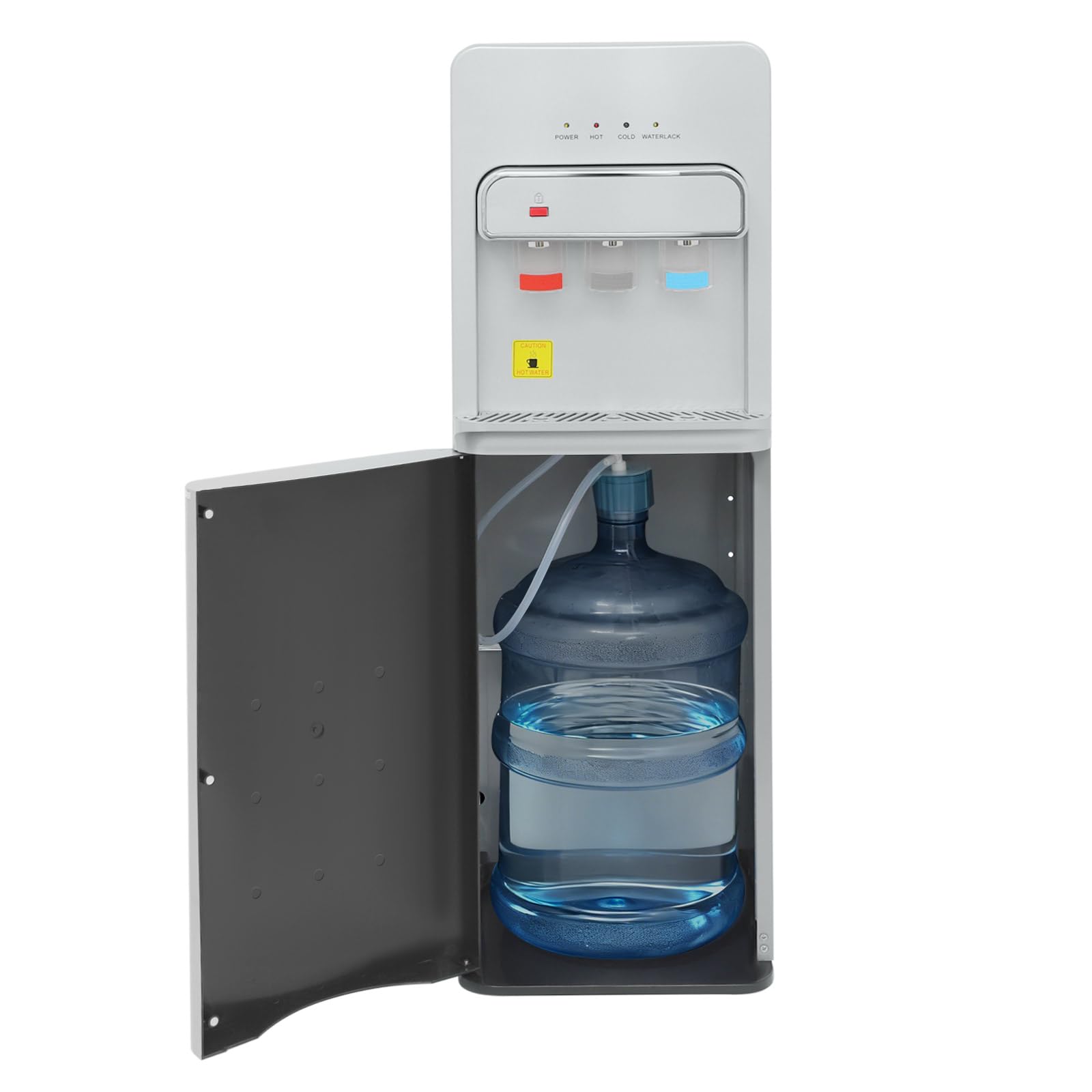 Dispensador de agua de pie de 550 W, dispensador de agua eléctrico con relleno de suelo, dispensador de agua caliente frÃa y caliente, doble función, 3 salidas de agua, 5 galones, para hogar, oficina