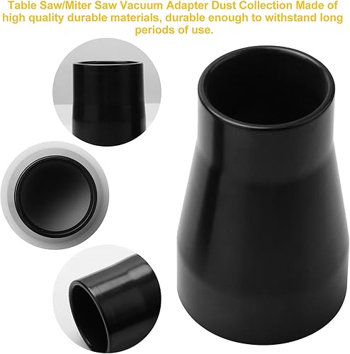 Miniatura 3 de Adaptador de vacío para sierra de mesa, adaptador de aspiradora a sierra de mesa, compatible con sierra de mesa Dewalt Dwe7491Rs y Dewalt Dxv10P
