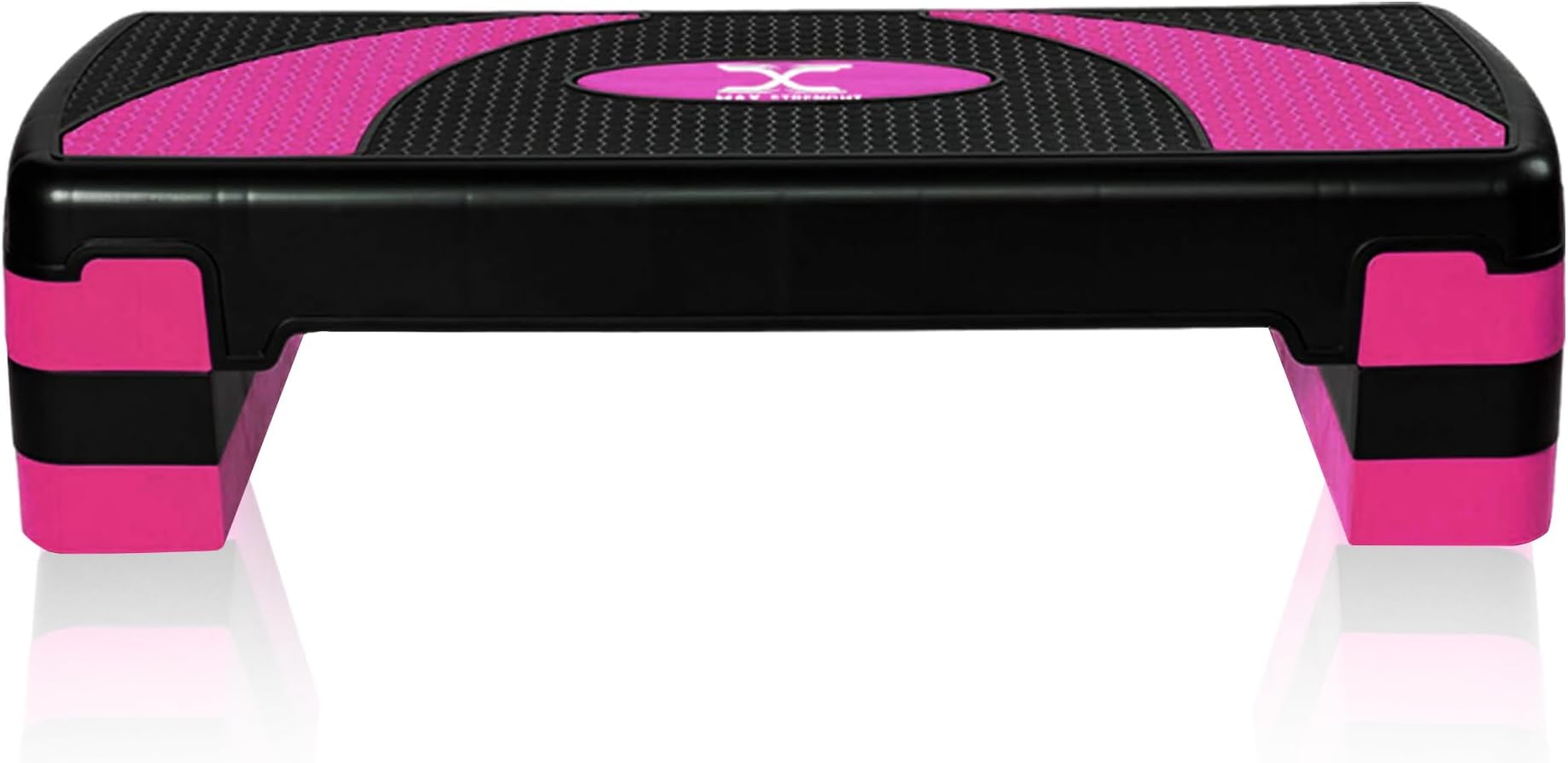 Aerobic Exercise Stepper 3 Height Adjustable Step Levels 10cm 15cm 20cm Suited for Aerobics, Cardio, Weights, Yoga, Workout Training Indoor Outdoor Fitness Stepper for Home & Gym