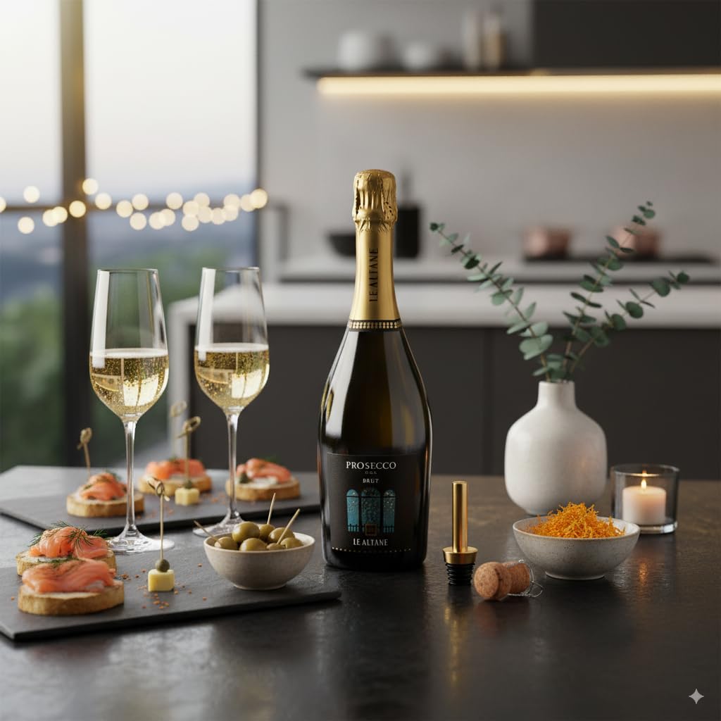 Le Altane Prosecco DOC Brut - Spumante Bianco, 6 bottiglie