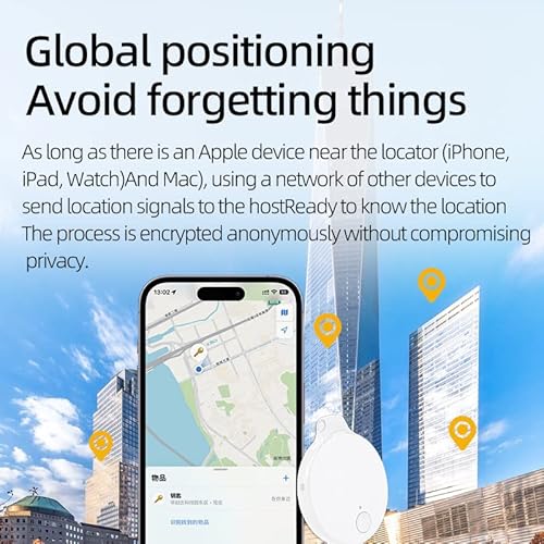 Gps Tracker For Kids, Pets, Dogs, Luggage, No Monthly Fee, Real-Time Global Tracking Device, Item Finder, Waterproof Mini Tag Compatible With Apple Find My App, Ios (Black) #TOP3
