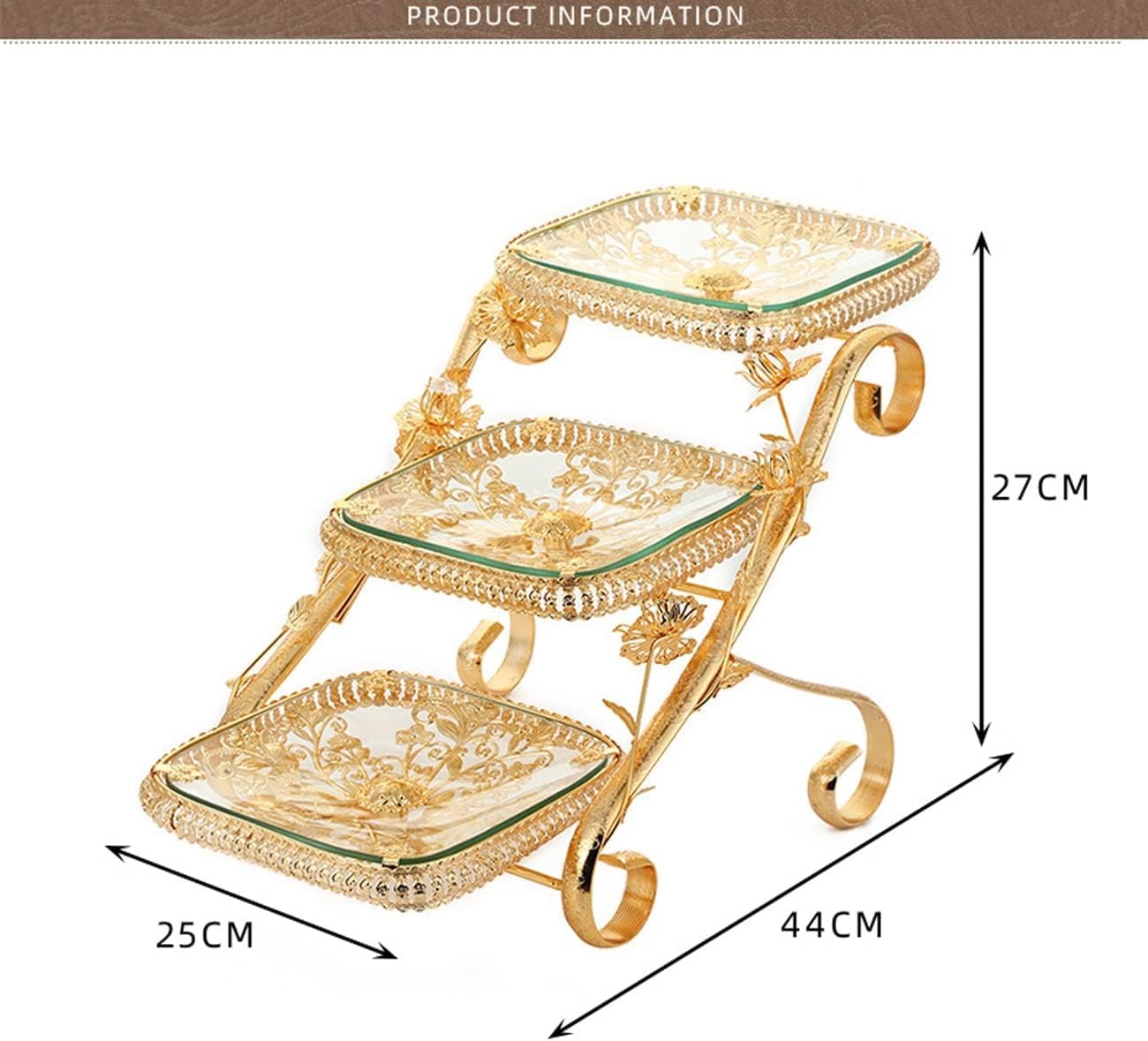 Lot de 2 corbeilles à fruits – Rangement en verre et alliage pour collations, noix, fruits secs – Décoration de cuisine élégante et organisateur – 2 pièces
