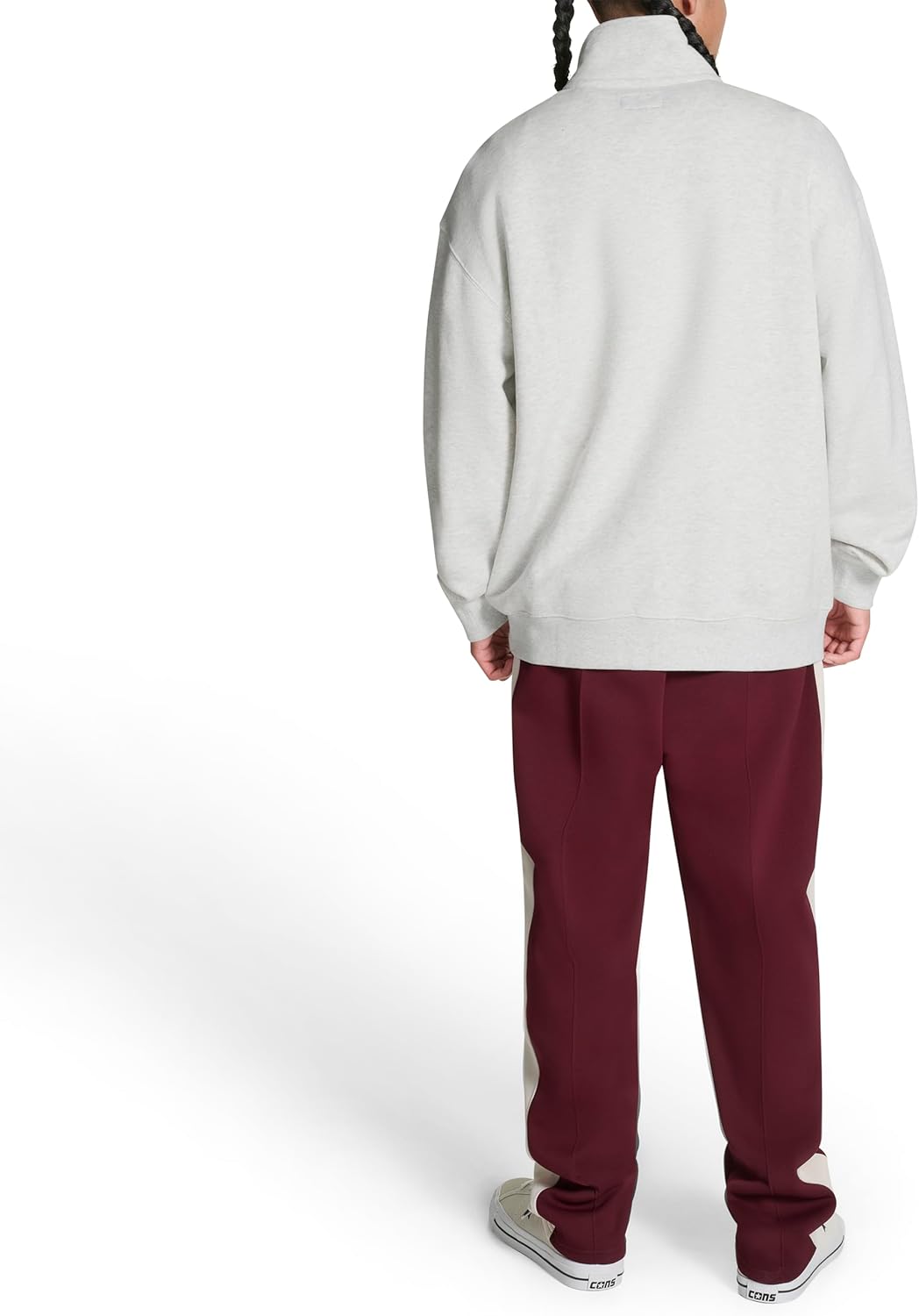Converse Mens Retro Chuck Collared Crewneck Sweatshirt - Image 4