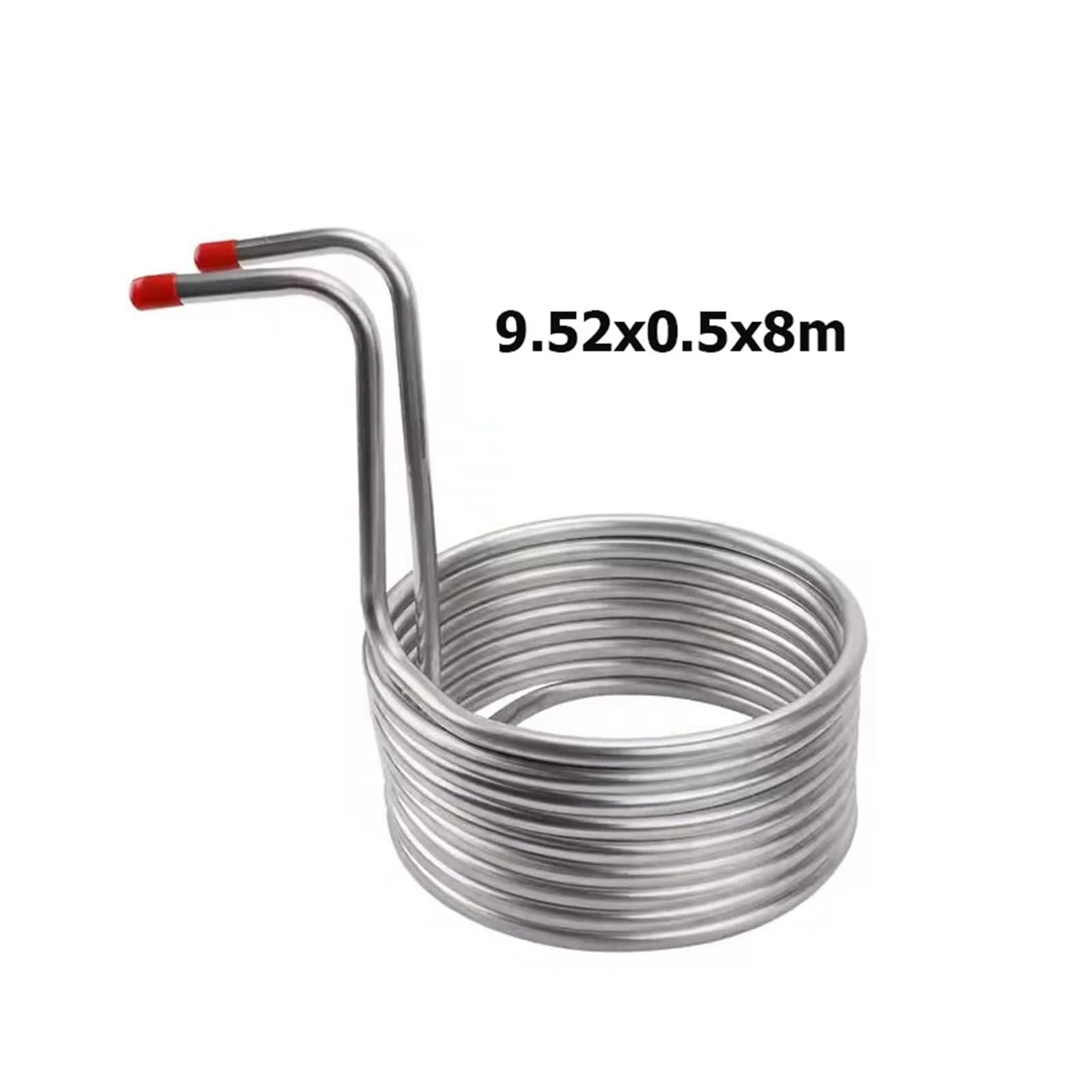 Enfriador de mosto de inmersión con serpentín de enfriamiento de acero inoxidable, intercambiador de calor for cerveza/vino, for elaboración casera Respuesta rápida, calefacción eficiente