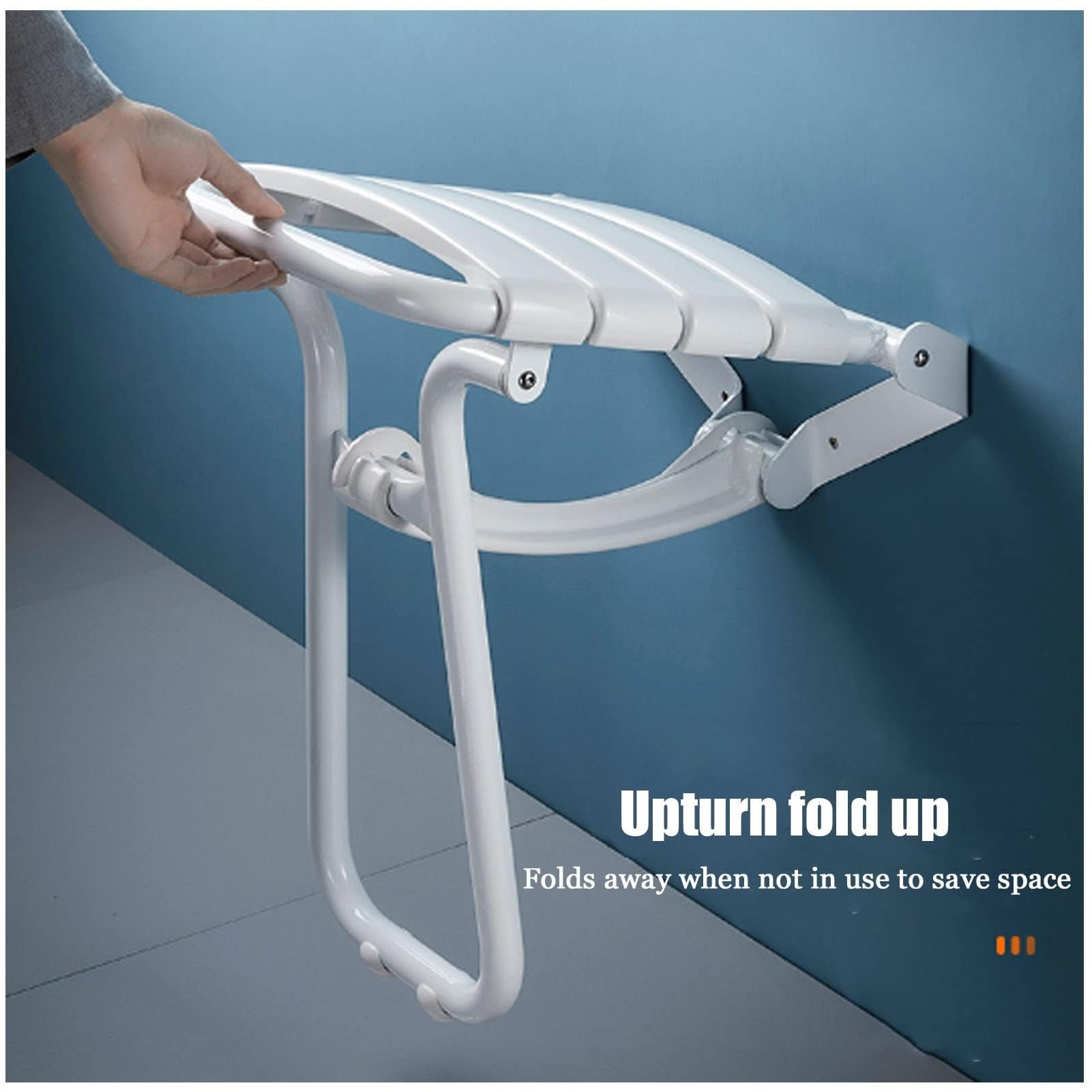 Silla Ducha Banco de Ducha Plegable de Acero Inoxidable for Montaje en Pared, Ideal for duchas y bañeras Interiores, Apto for Personas Mayores o discapacitadas. Taburete