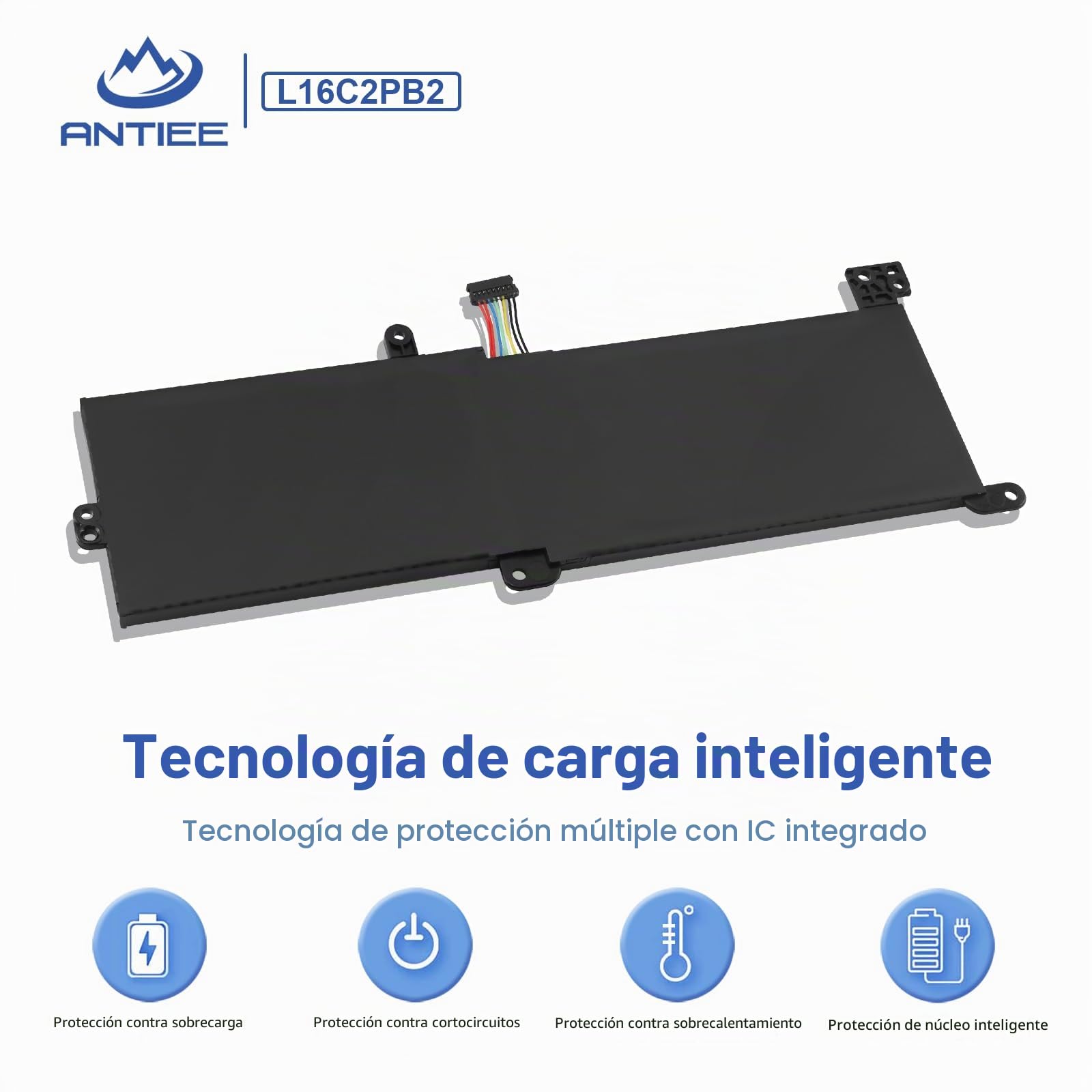 L16C2PB2 - Batería para Lenovo Ideapad 320-15ABR/15IAP/15IKB/15ISK/17IKB 130-14AST/14IKB S145-15AST/15IWL/15IIL/14IIL/14IWL 330-15IKB 520-1 5IKB V320-17IKB V145-15AST V14-IWL V15-ADA 17M2PB7