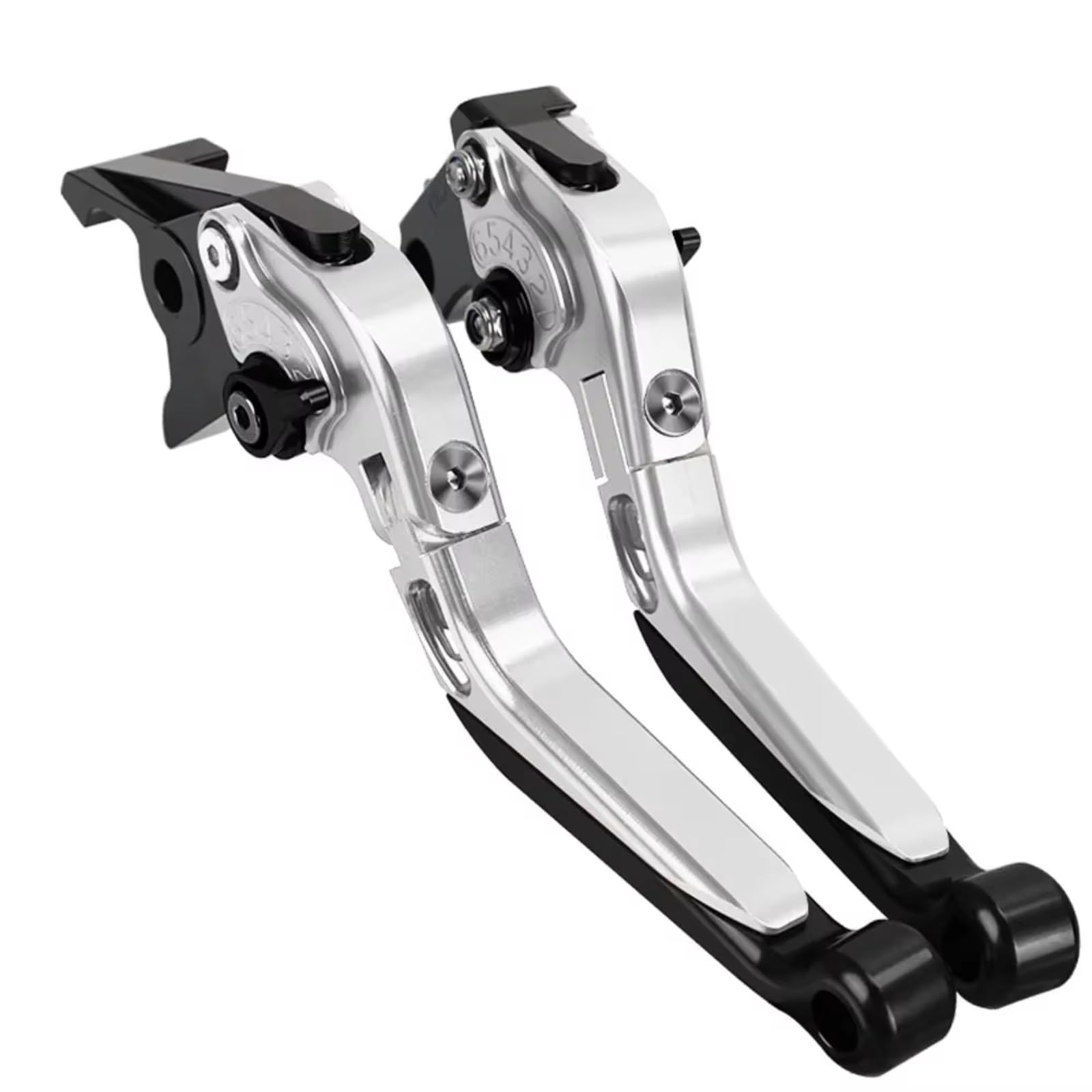 Naojino Brake Clutch Levers for CBR500R for CB500F for CB500X 2013-2021 Motorcycle Accessories CNC Folding Extendable Adjustable Control Handles Brake Clutch Levers(Silver)