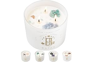 Pisces, Cancer, Scorpio Healing Crystal Candles