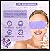 MYEBONG 48 Packs Steam Eye Mask for Eyes, Warm Compress Eye Mask, Self Heating Eye Masks Help for Eye Spa, Disposable Heated Eyes Mask for Sleeping Relief Stress Eye Fatigue(Lavender)