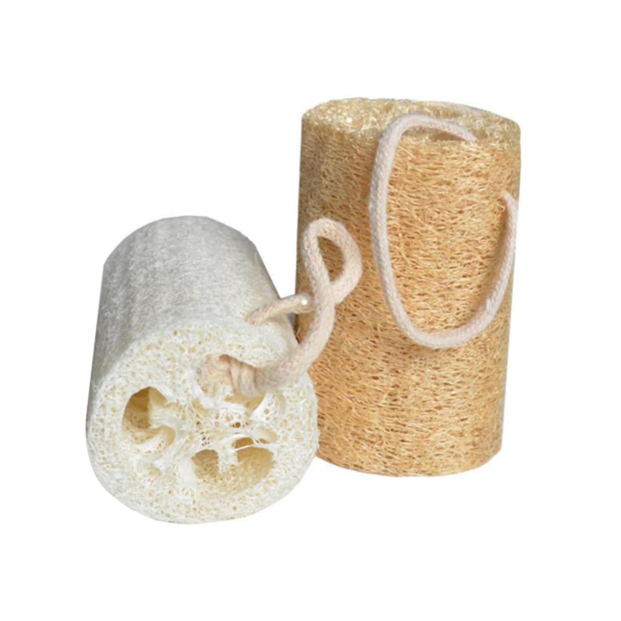 OUNONA 2pcs Loofah Bath Sponge Horniness Remover Bathing Massage Scrubber Deep Cleansing Body Scrubber Diameter for Exfoliating Skin