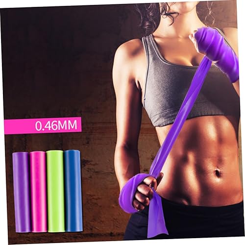 Miniatura 6 de BESPORTBLE 4 Pcs Elastic Exercise Bands Mini Resistance Bands Exercise Stretch Bands Elastic Belt Bouncy Band