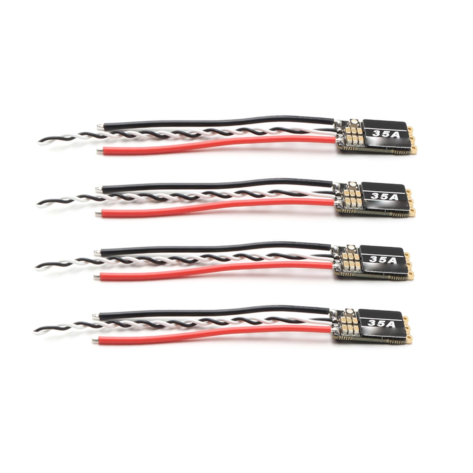 Alomejor 35A ESC do Drona RC FPV, Kompaktowy Bezszczotkowy Elektroniczny Regulator Prędkości z diodą LED RGB, Szybki Układ Sterujący, Przepustnica DSHOT150 300 600, Niezbędna część dla Entuzjastów