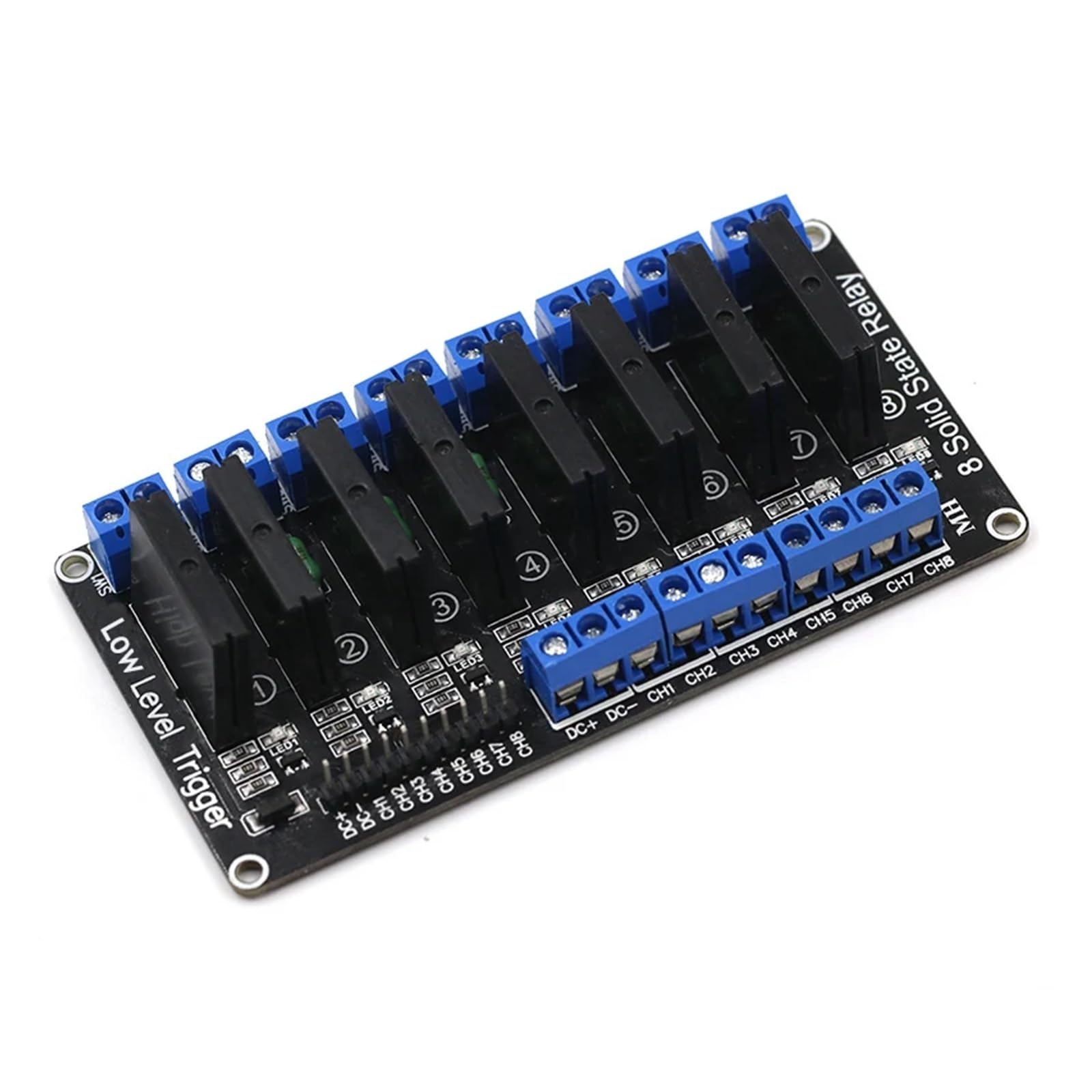 Modulo Relè A Stato Solido A 1/2/4/6/8 Canali Da 5 V, Livello Alto/basso, SSR G3MB-202P, Uscita 240 V 2 A Con Fusibile Resistivo For Arduino(5 Pcs,5V 8 way Low)