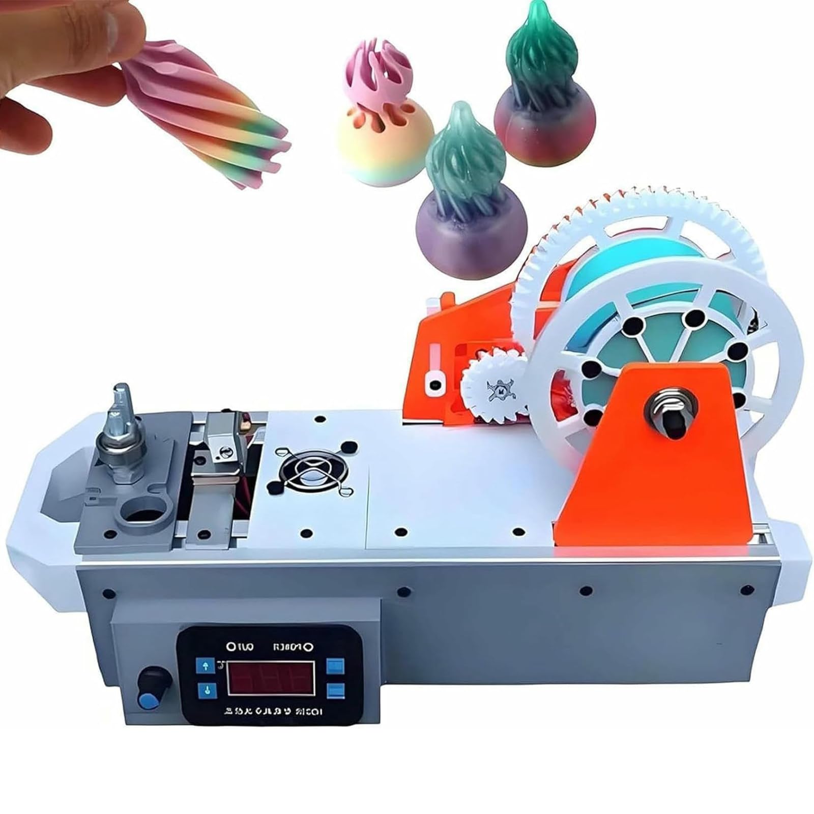 DDZJTPP 3D Recycled PET Filament Maker, Recycled Pet Bottle Recycler 3D Printer Extruders with Digital Display Desktop Filament Maker for Families, DIY Makers B